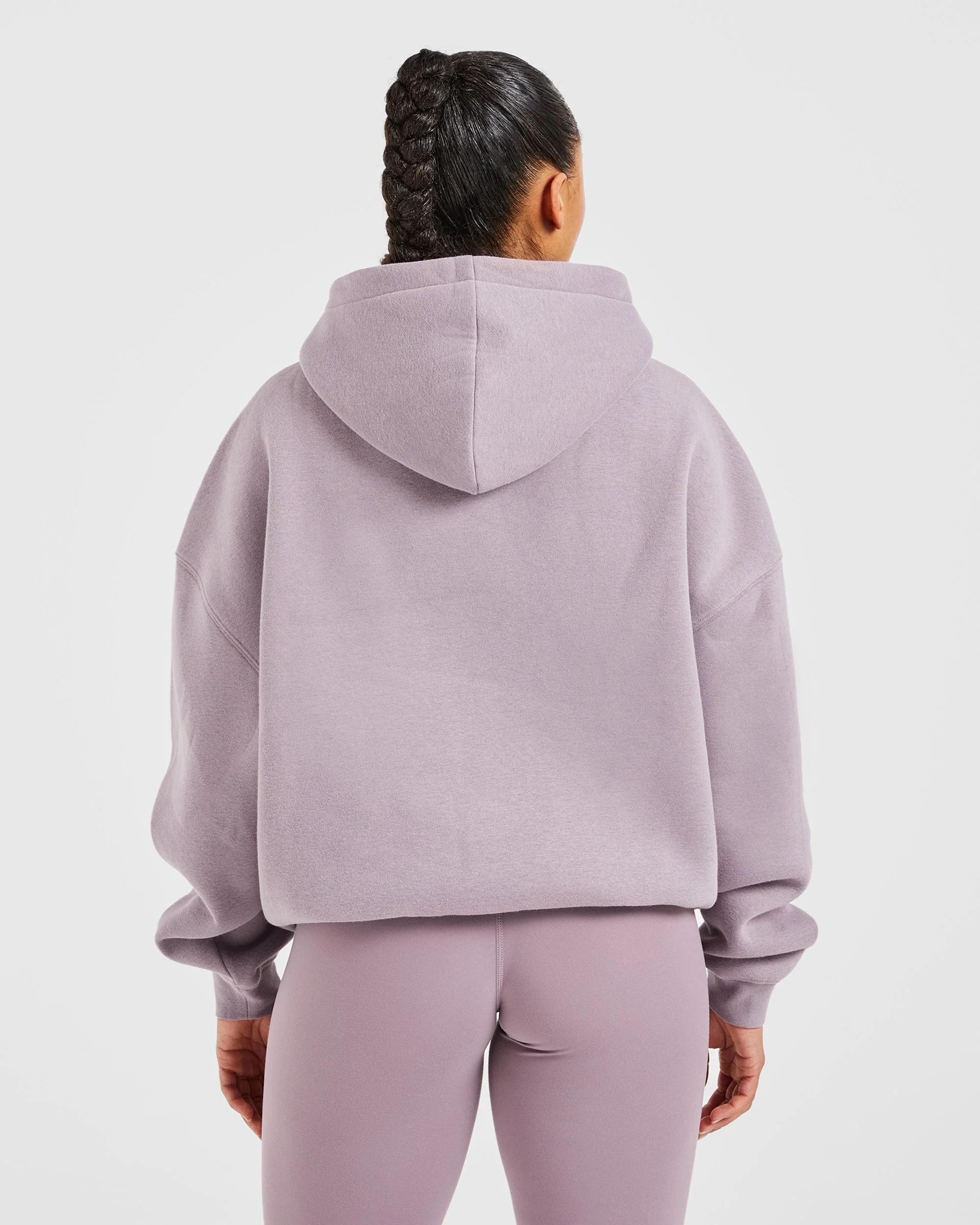 Sport Outline Oversized Hoodie - Mauve Purple