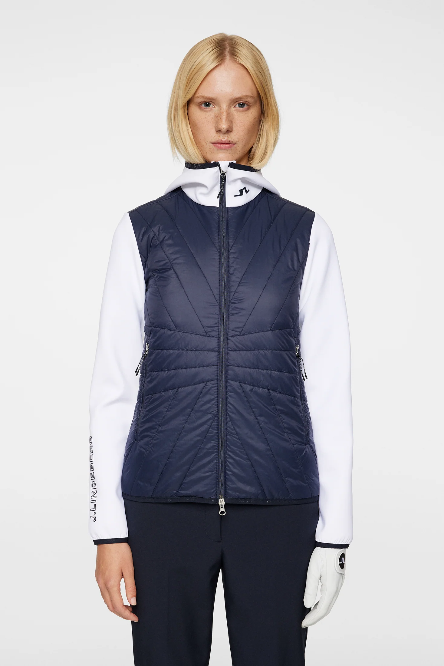 Holma Quilt Hybrid Hood JL Navy