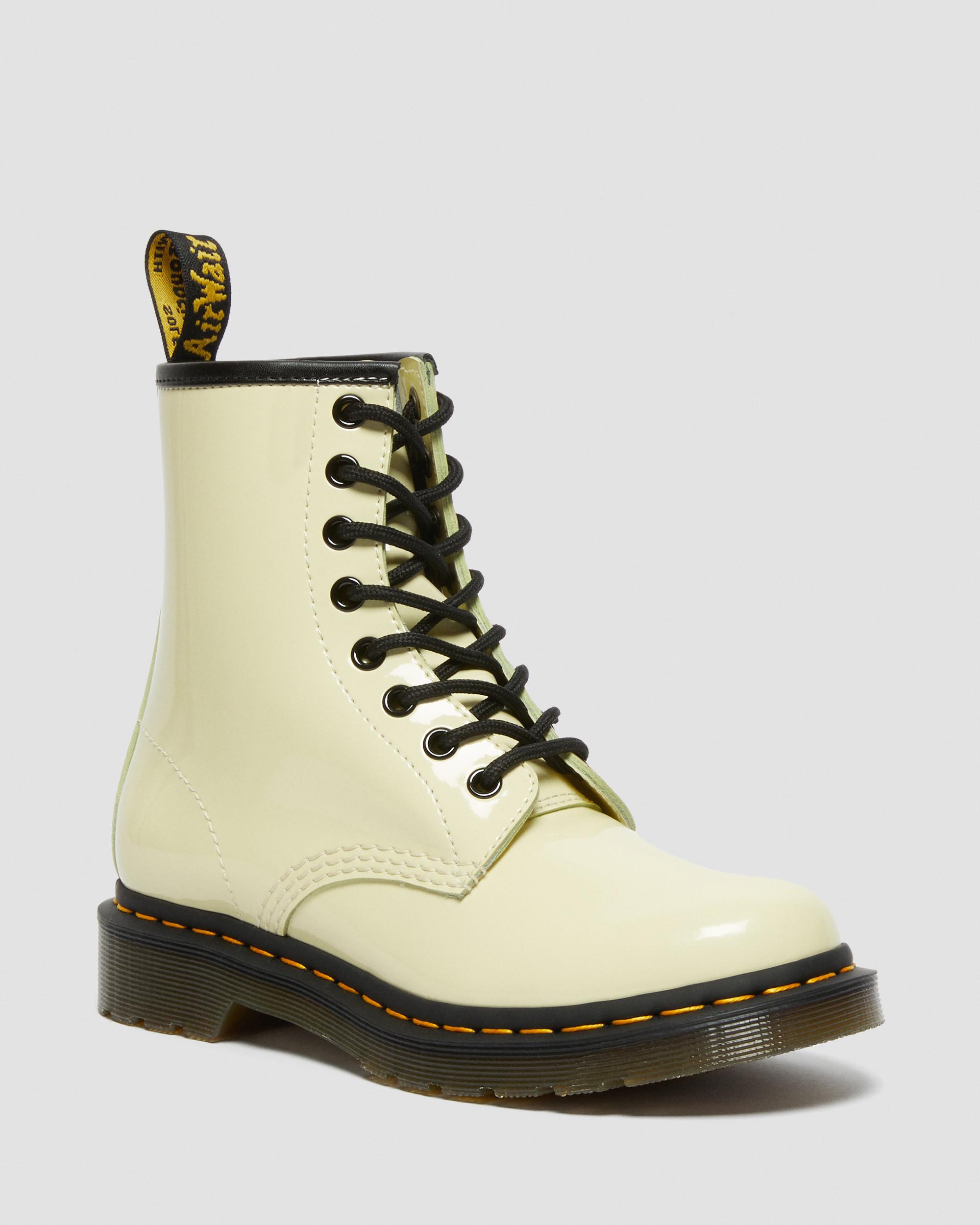 1460 Patent Leather Lace Up Boots