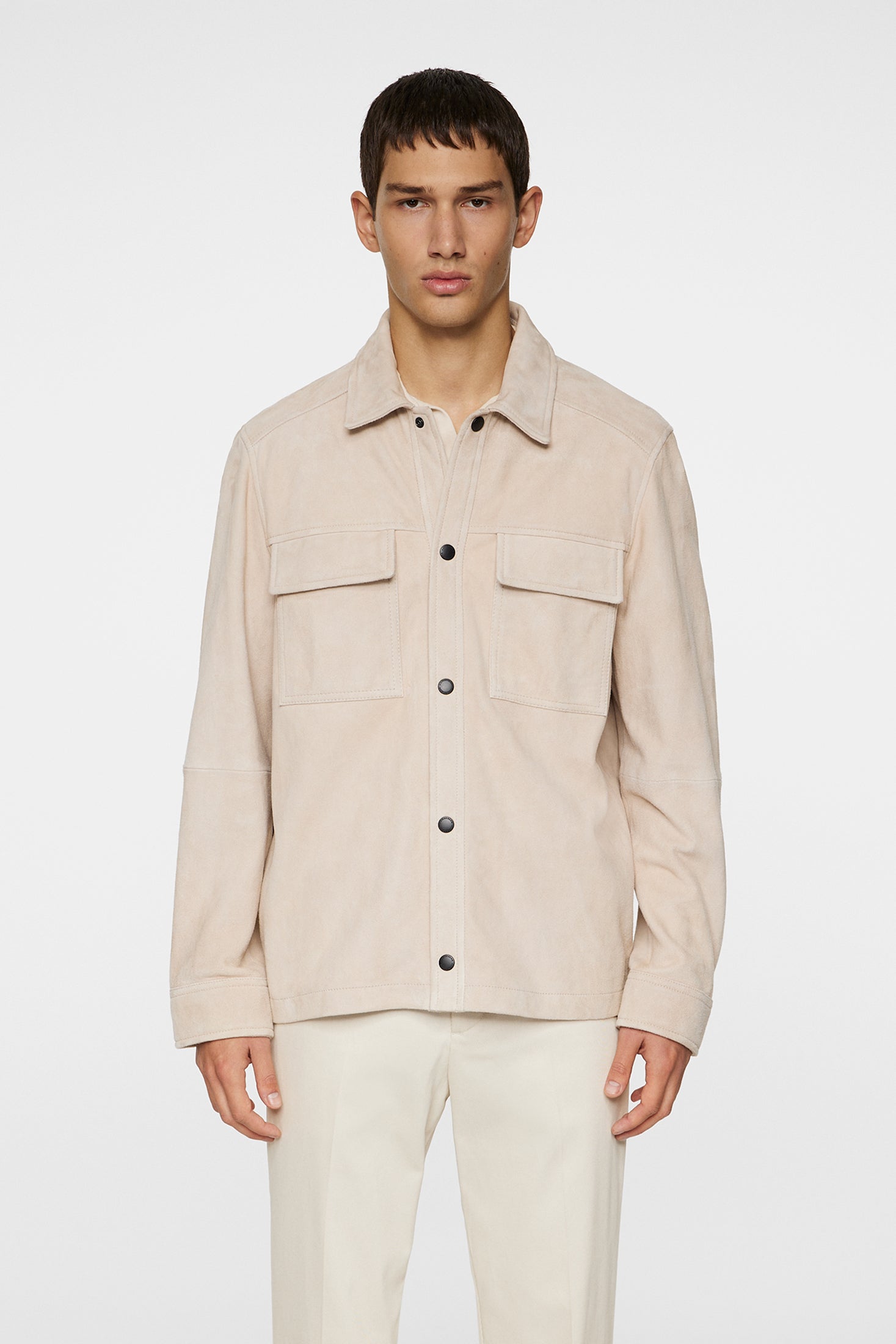 Wilden Suede Overshirt Moonbeam