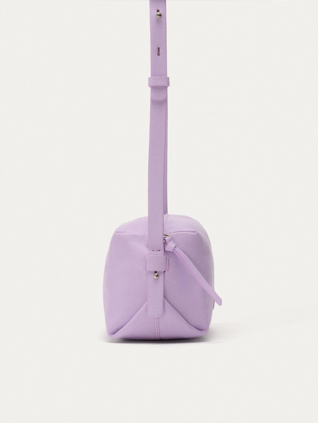 BANDOLERA PIEL HALL LILA
