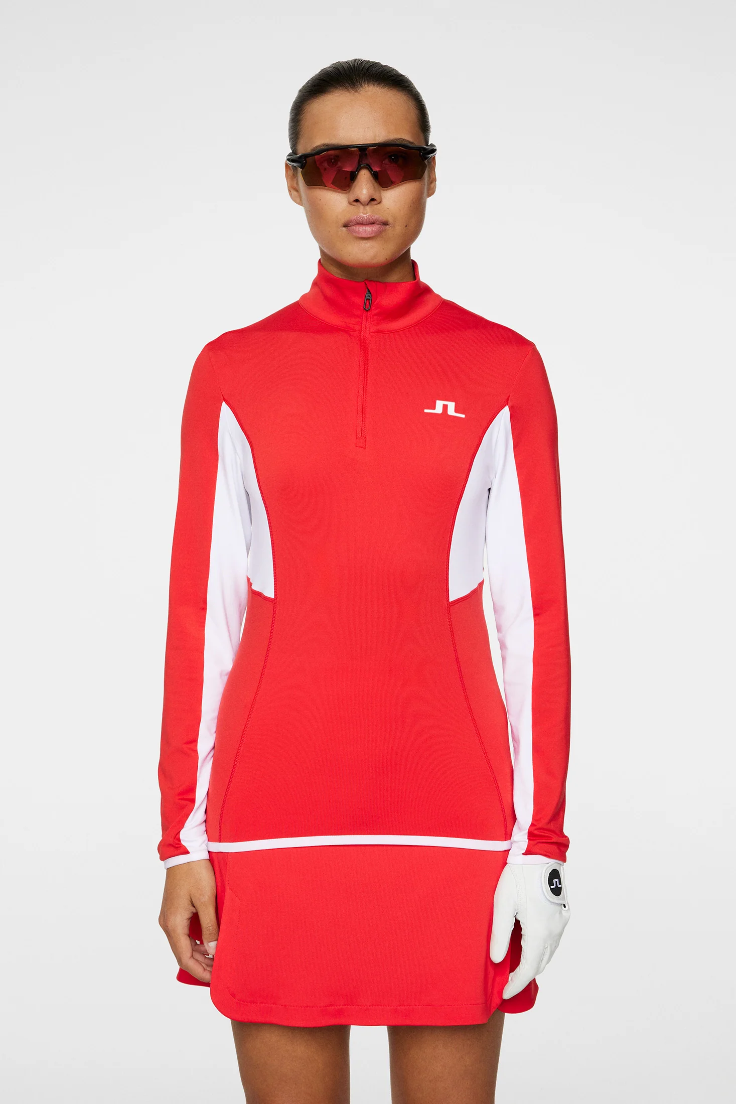 Charlene Half Zip Flame Scarlet