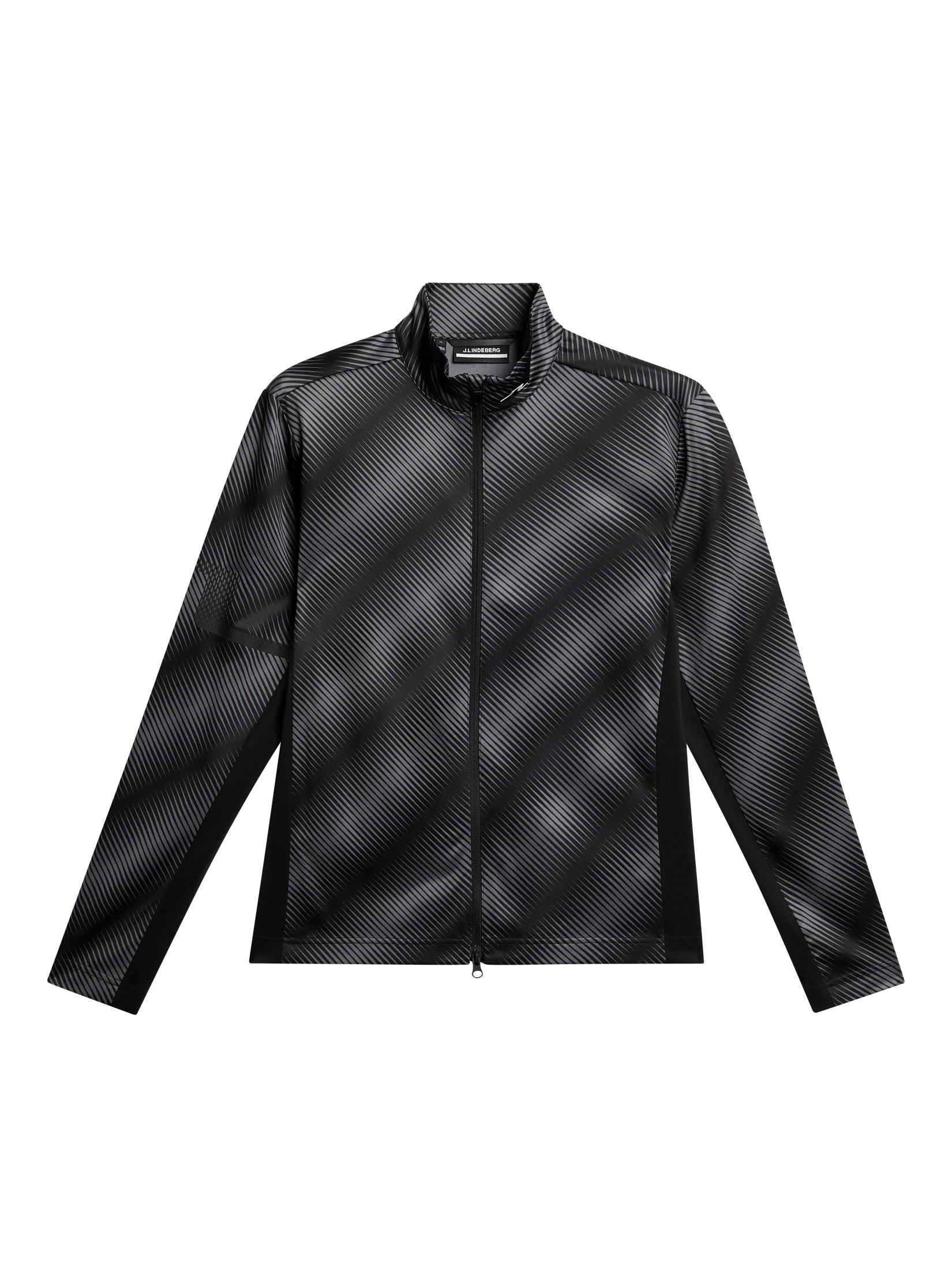 Heath Print Mid Layer Comb Black M