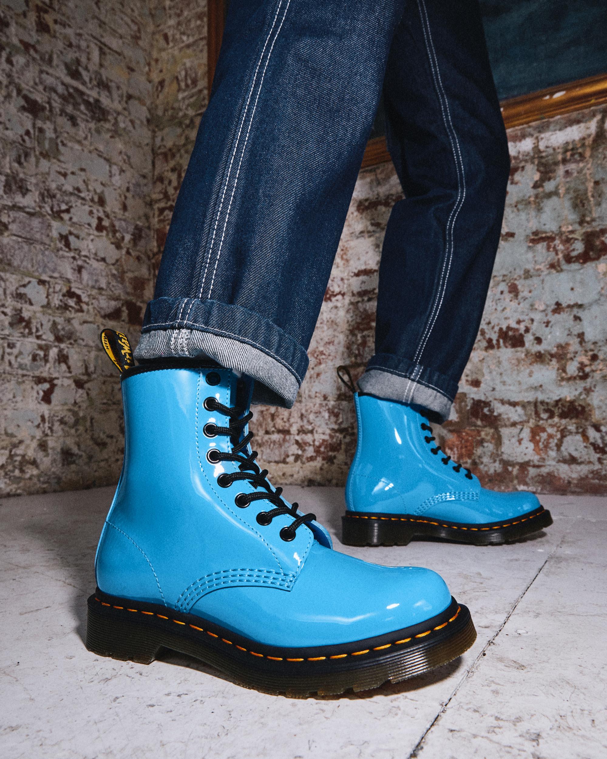 1460 Patent Leather Lace Up Boots