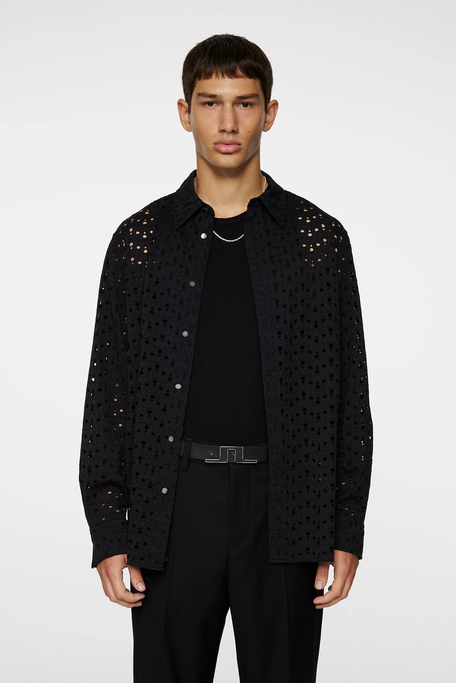 Reg Lace Shirt Black