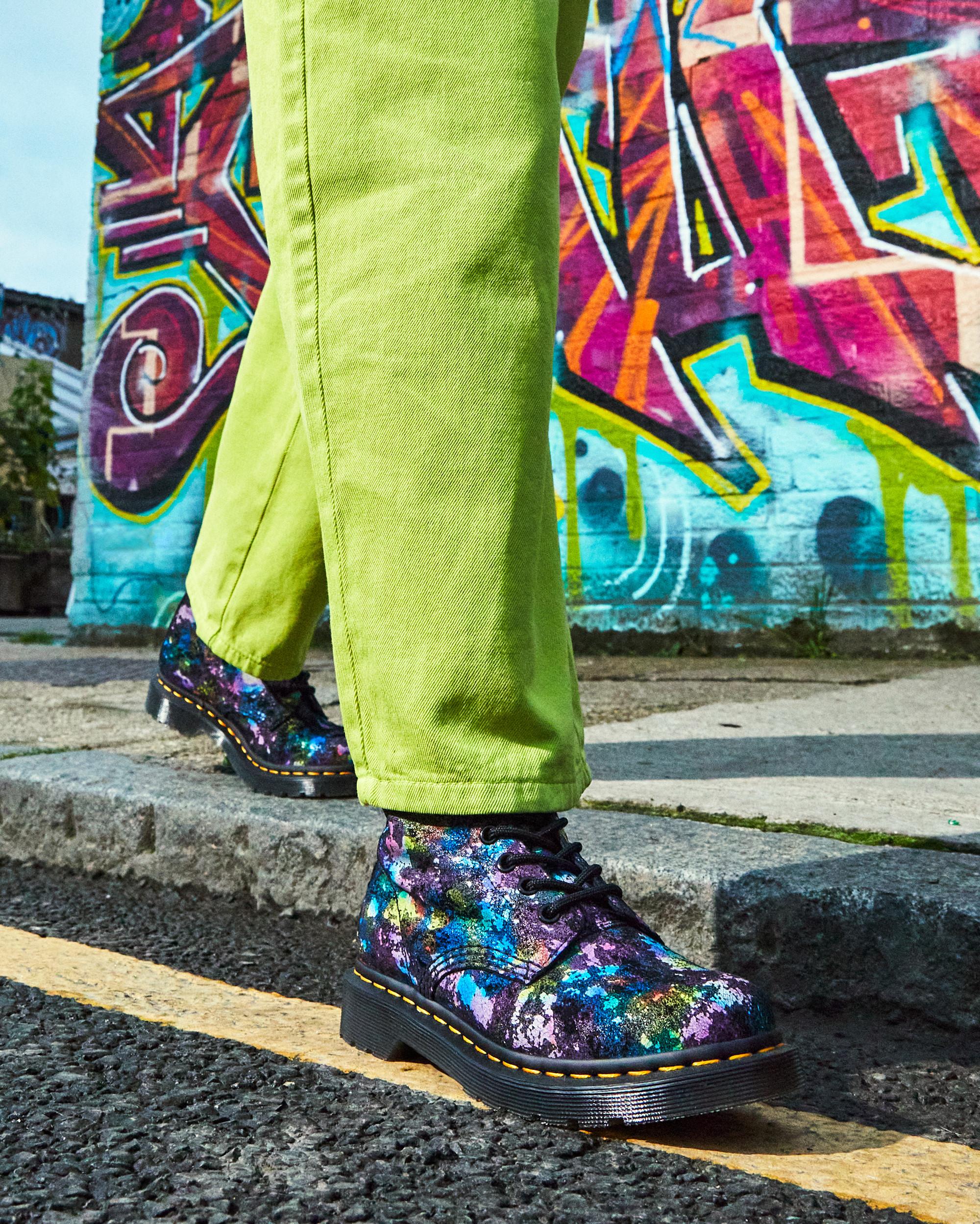 1460 Pascal Rainbow Suede Lace Up Boots