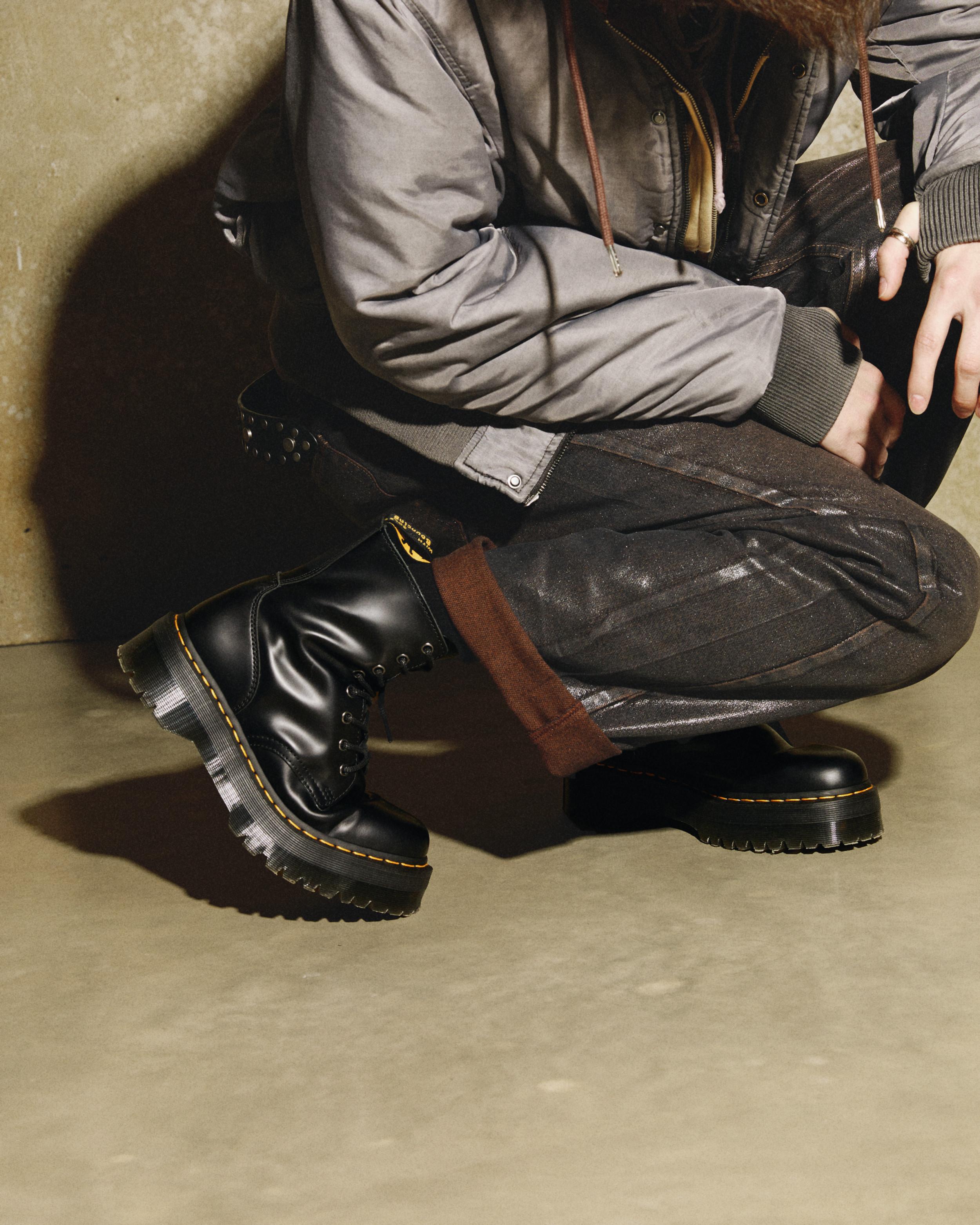 Jadon Smooth Leather Platform Boots