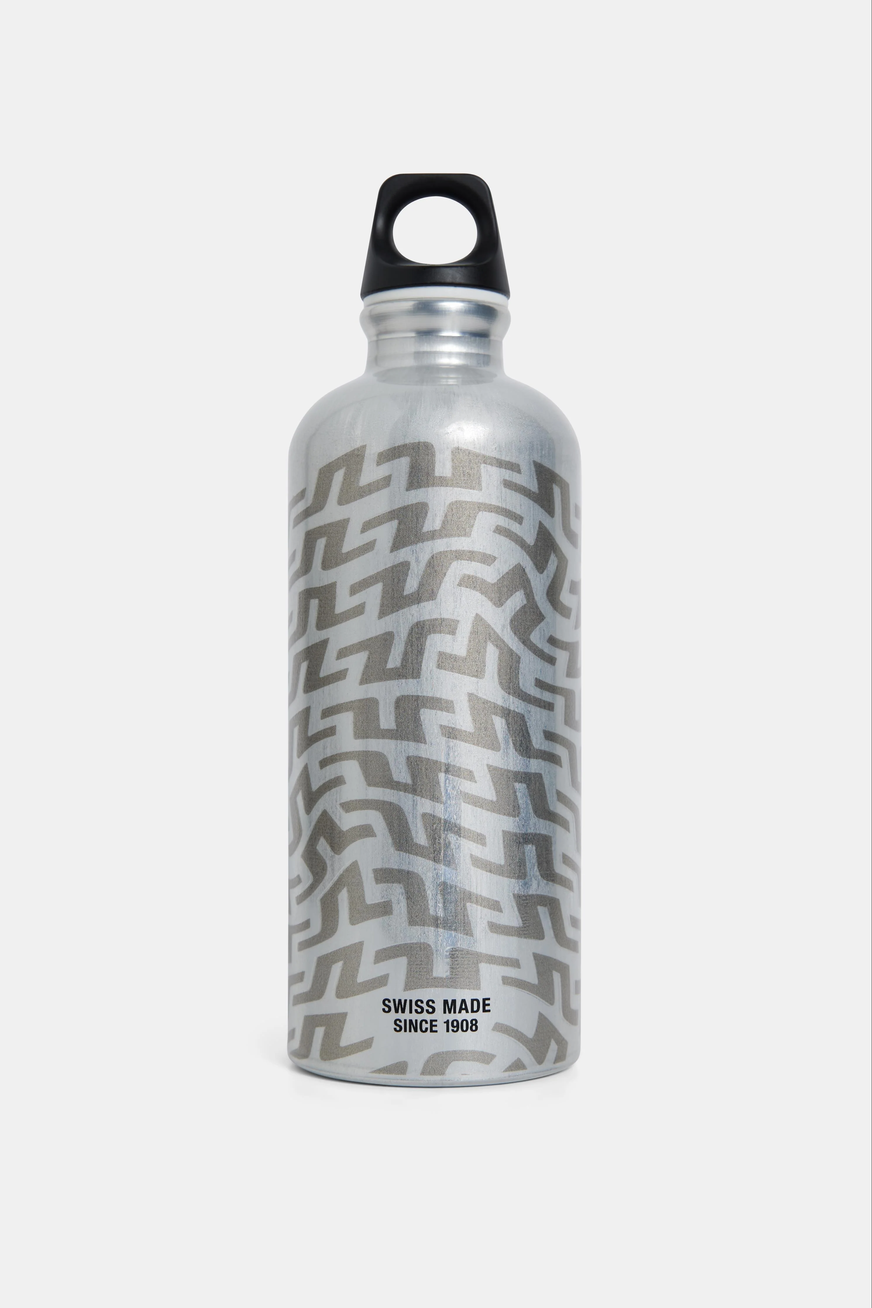 JL Water Bottle Metallic Logo Grey