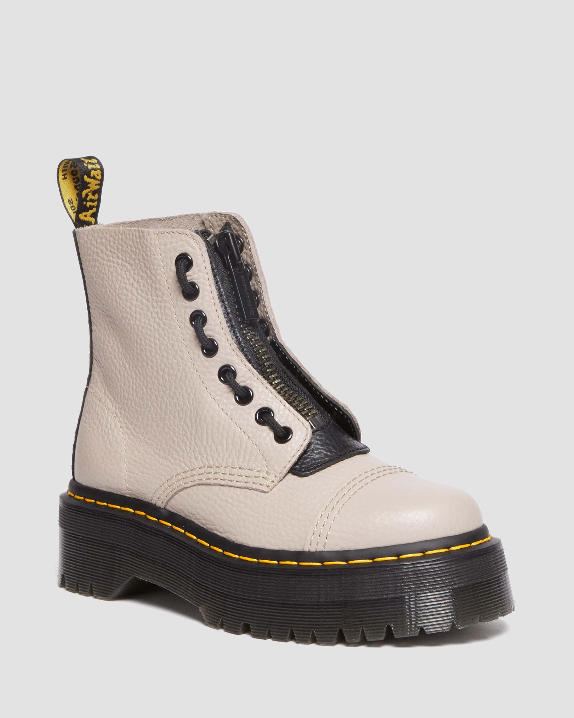 Sinclair Milled Nappa Leather Platform Boots