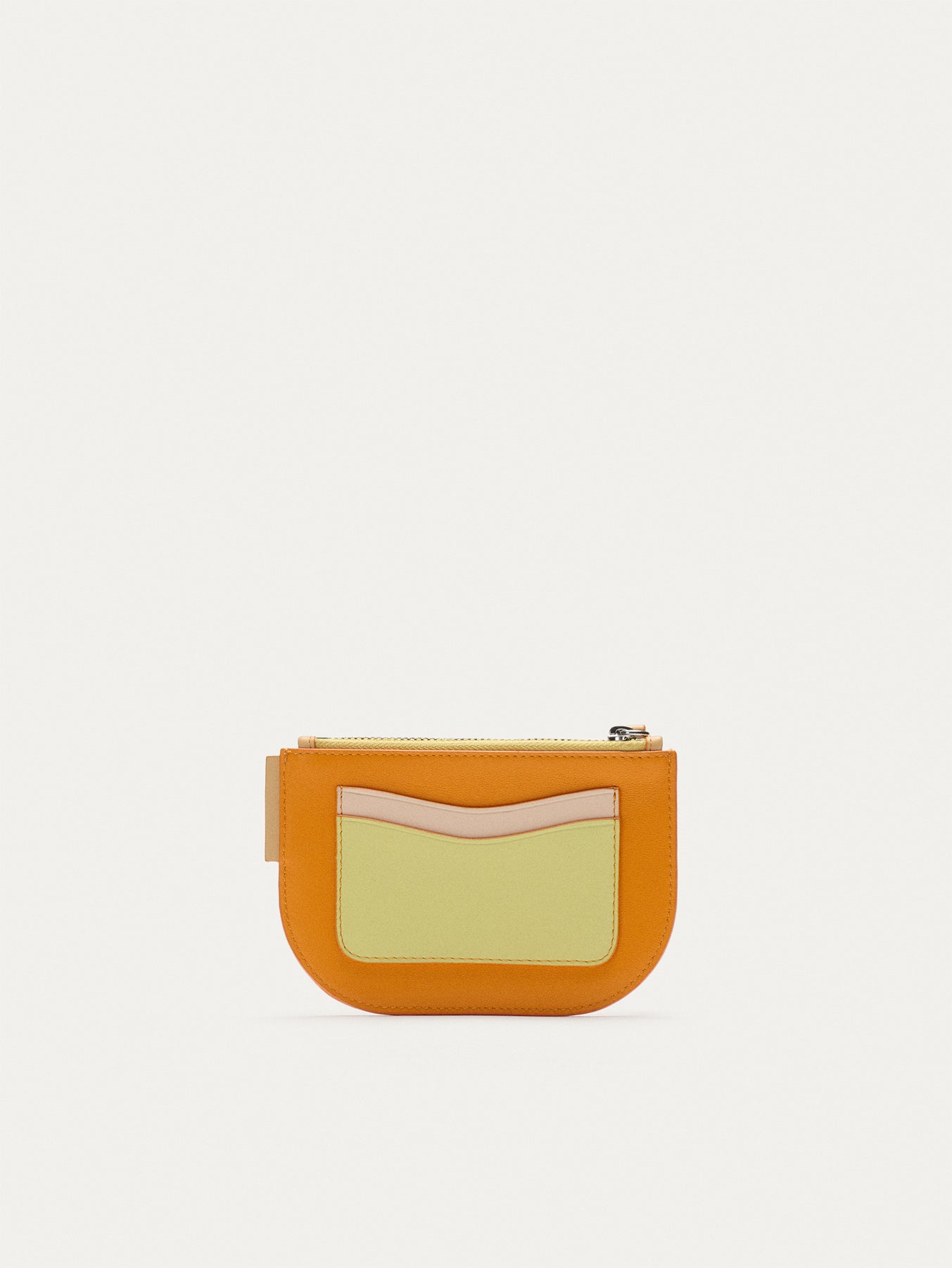 MONEDERO PIEL NARANJA