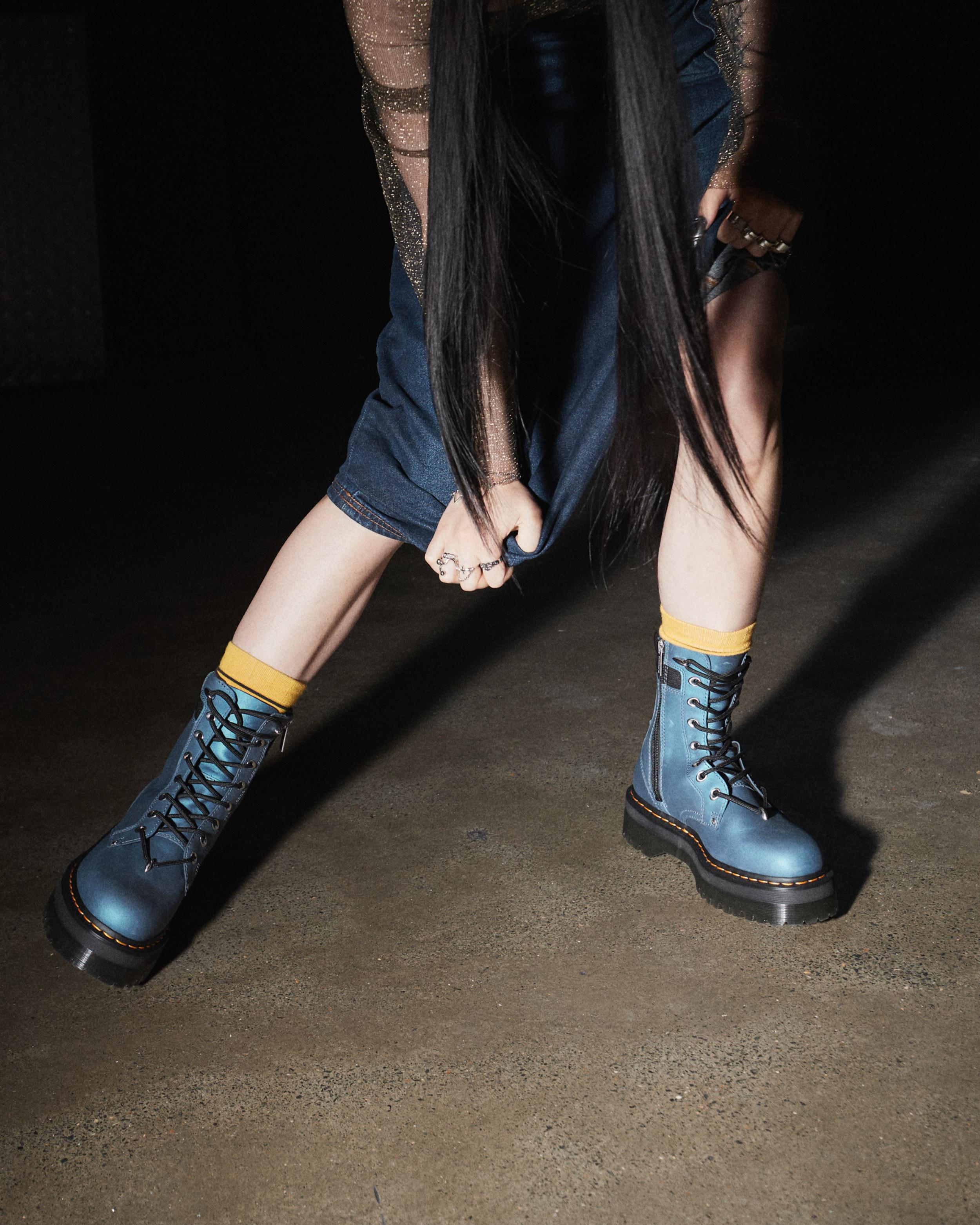 Jadon II Hardware Leather Platform Boots