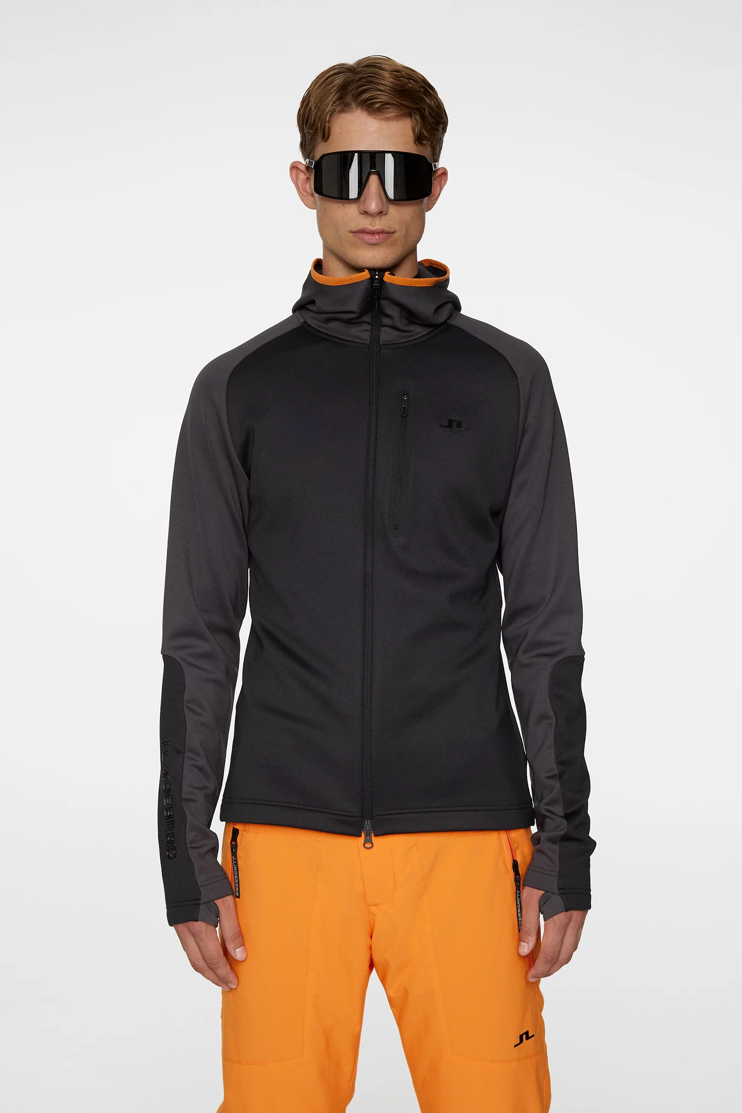 Elevation Full Zip Hood Black