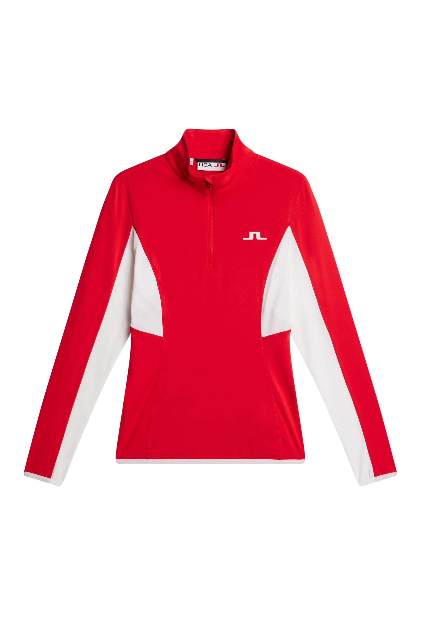 Charlene Half Zip Flame Scarlet