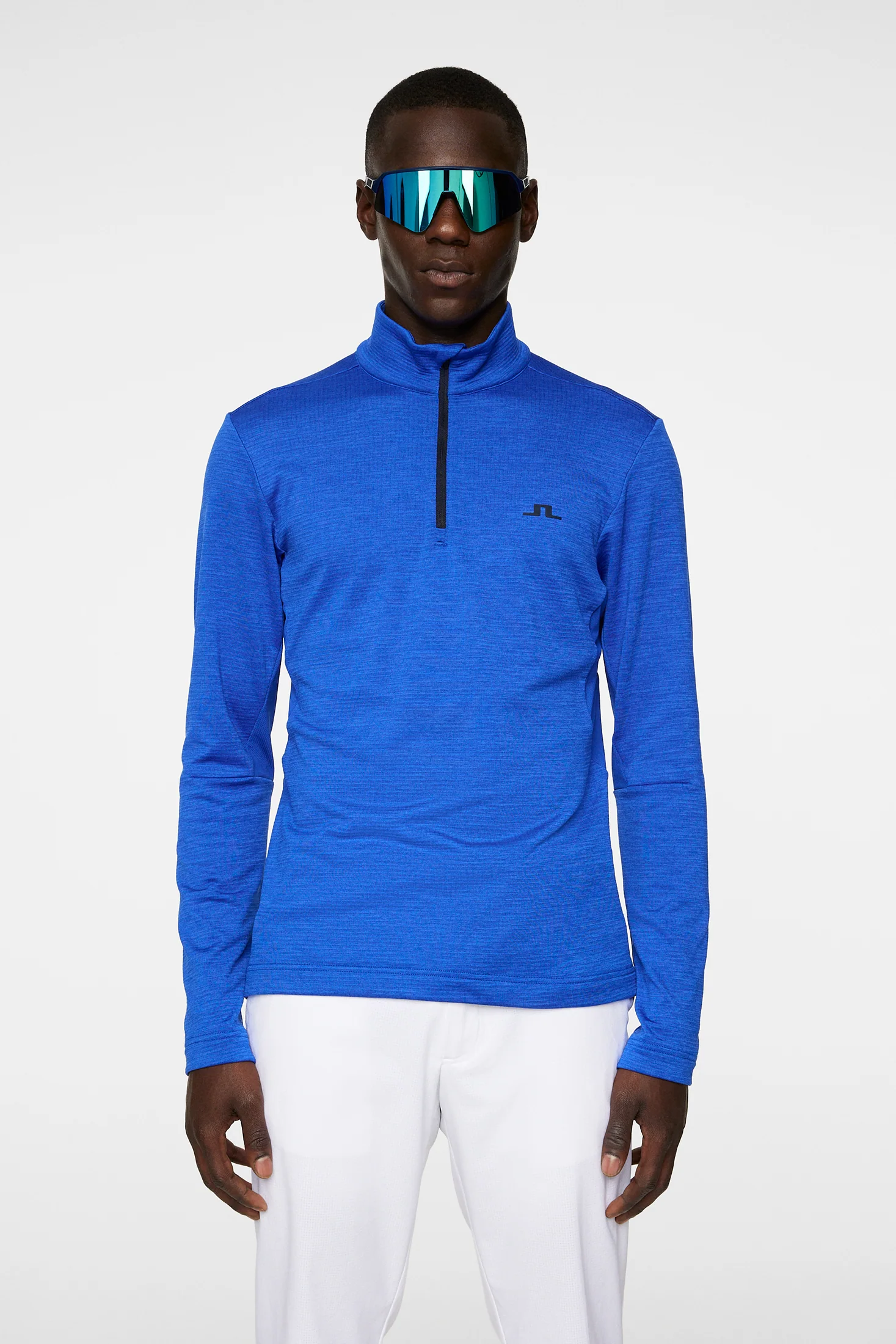 Destry Zip Mid Layer Club Blue Melange