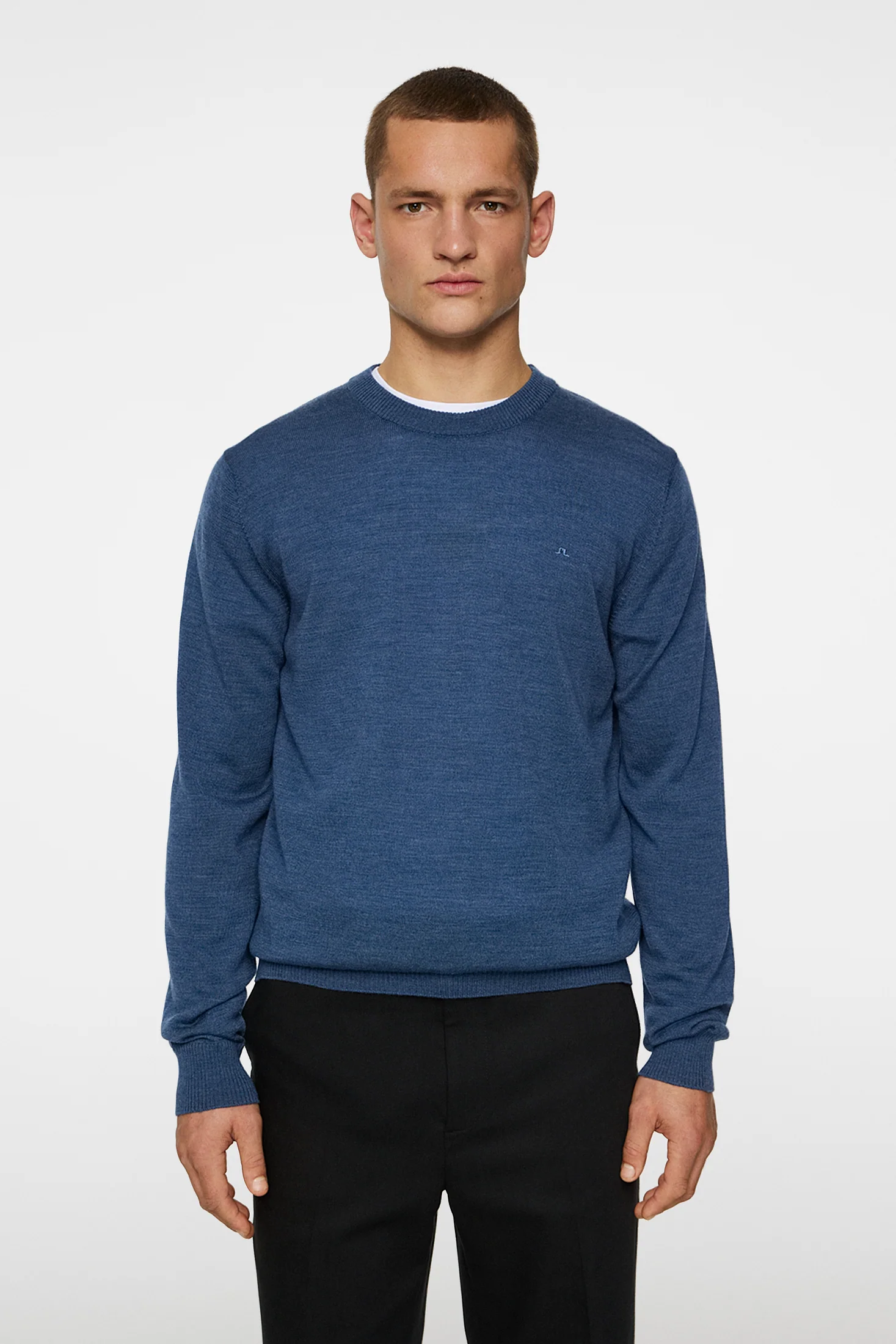 Keane Merino Crew Neck Key Largo Melange