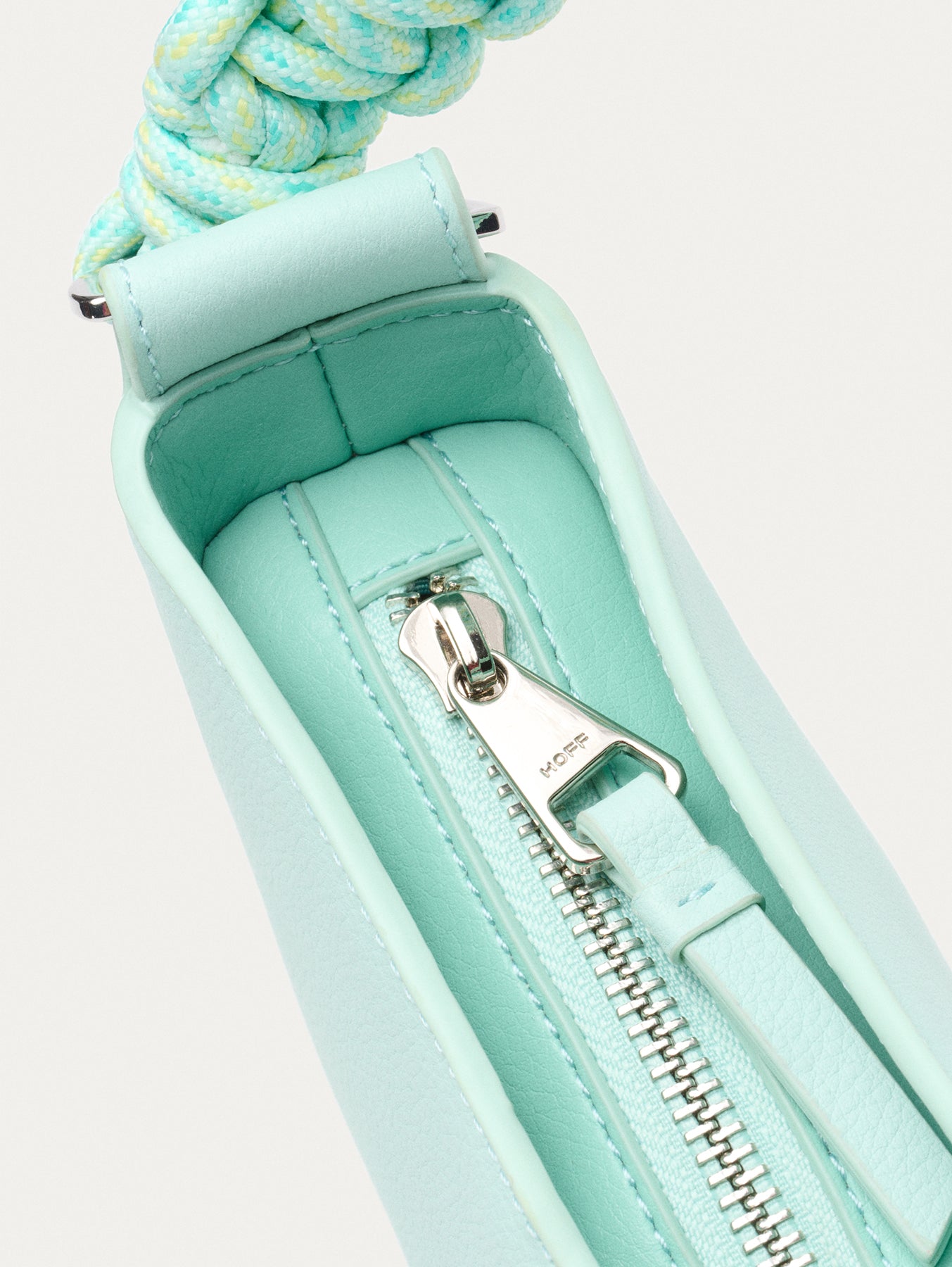 BAGUETTE CUERDAS PIEL PRIMAVERA AZUL CLARO