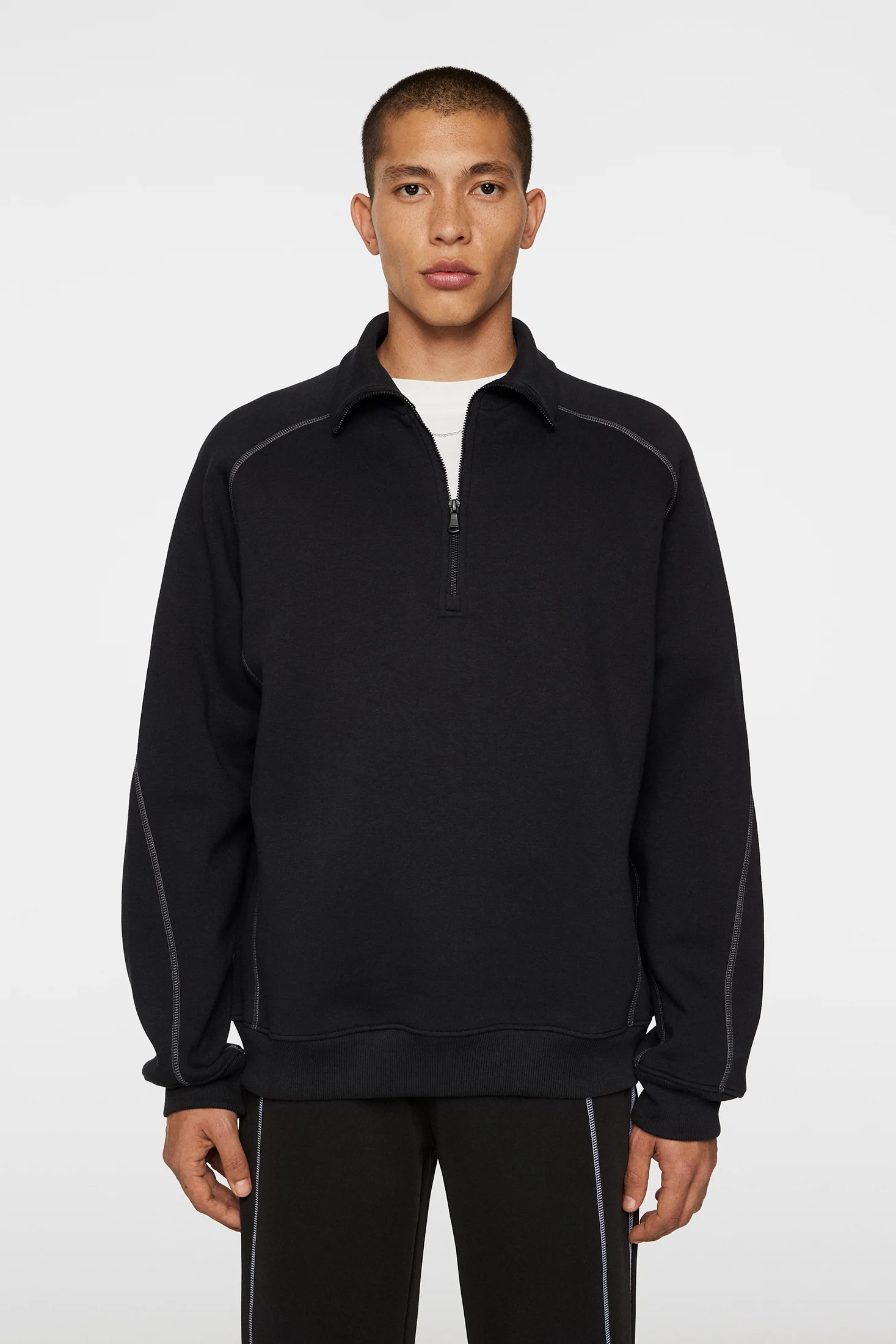 Canter Quarter Zip Sweat Forest Green