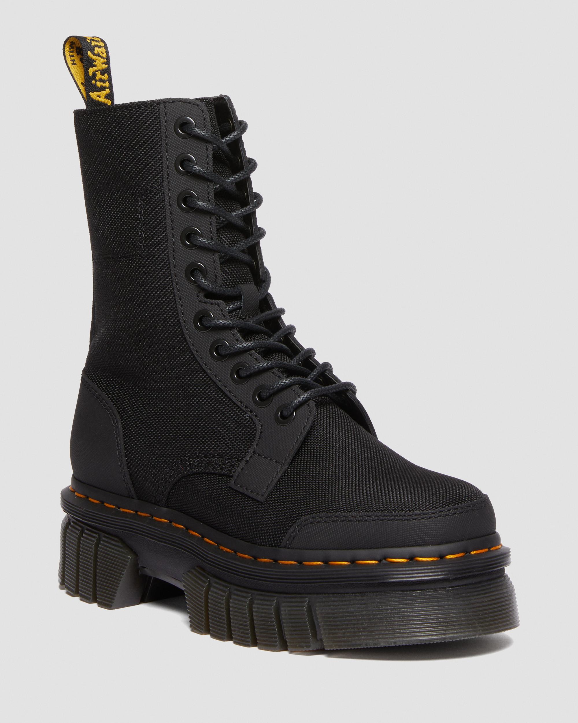 Audrick 10-Eye Extra Tough Nylon Platform Boots