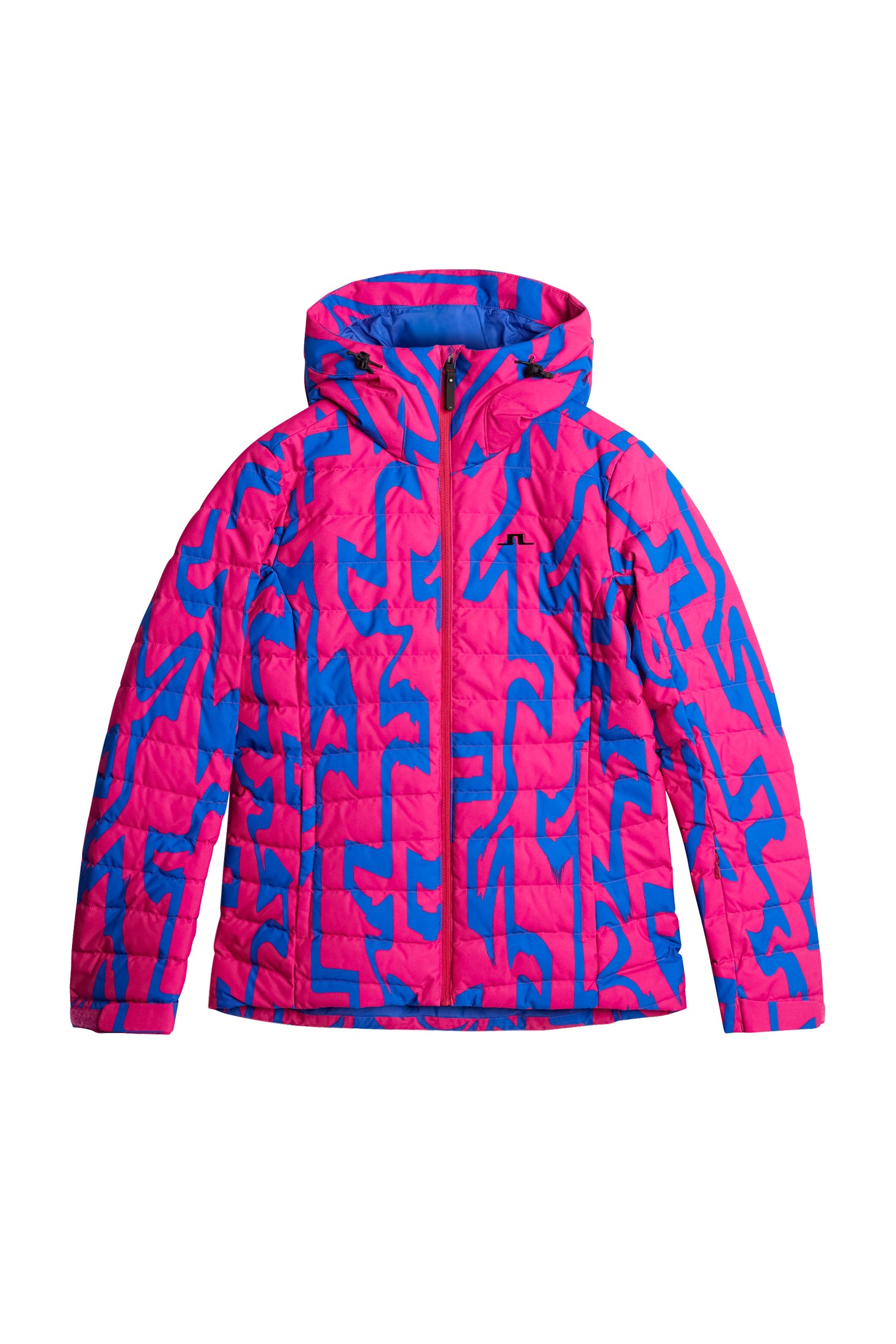 W Thermic Down Jacket Printed Glitch Bridge Pink