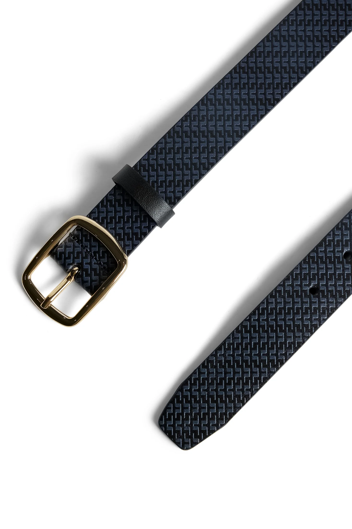 Bibbi Leather Belt Bias Bridge Black