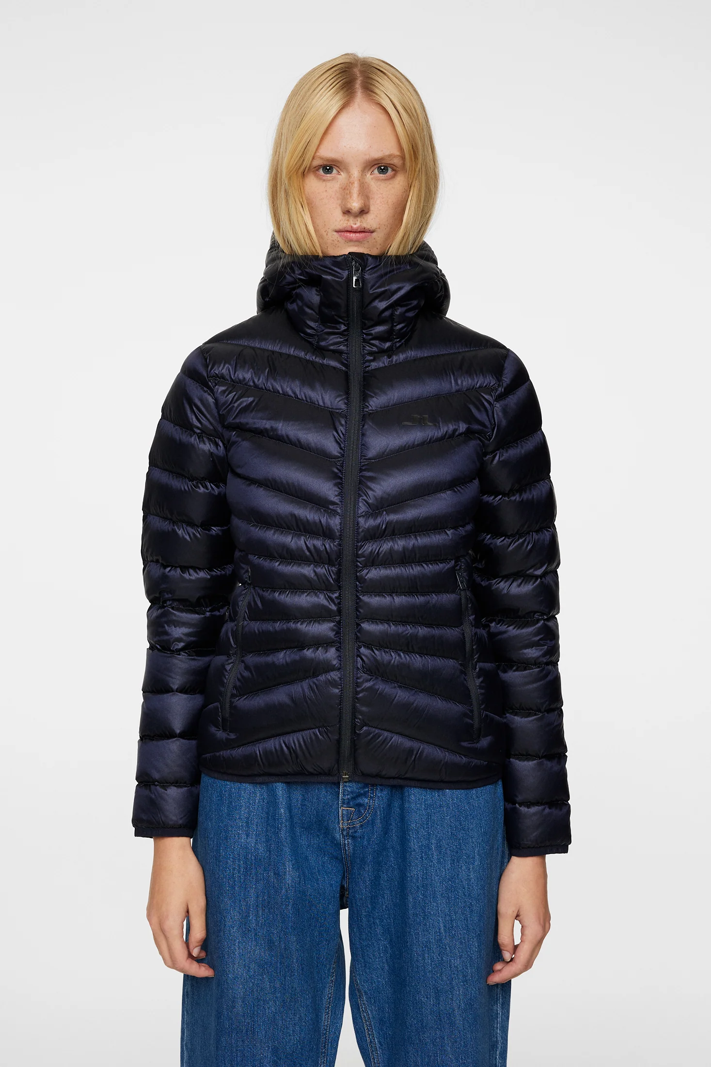 Lara Light Down Hood Persimmon Orange