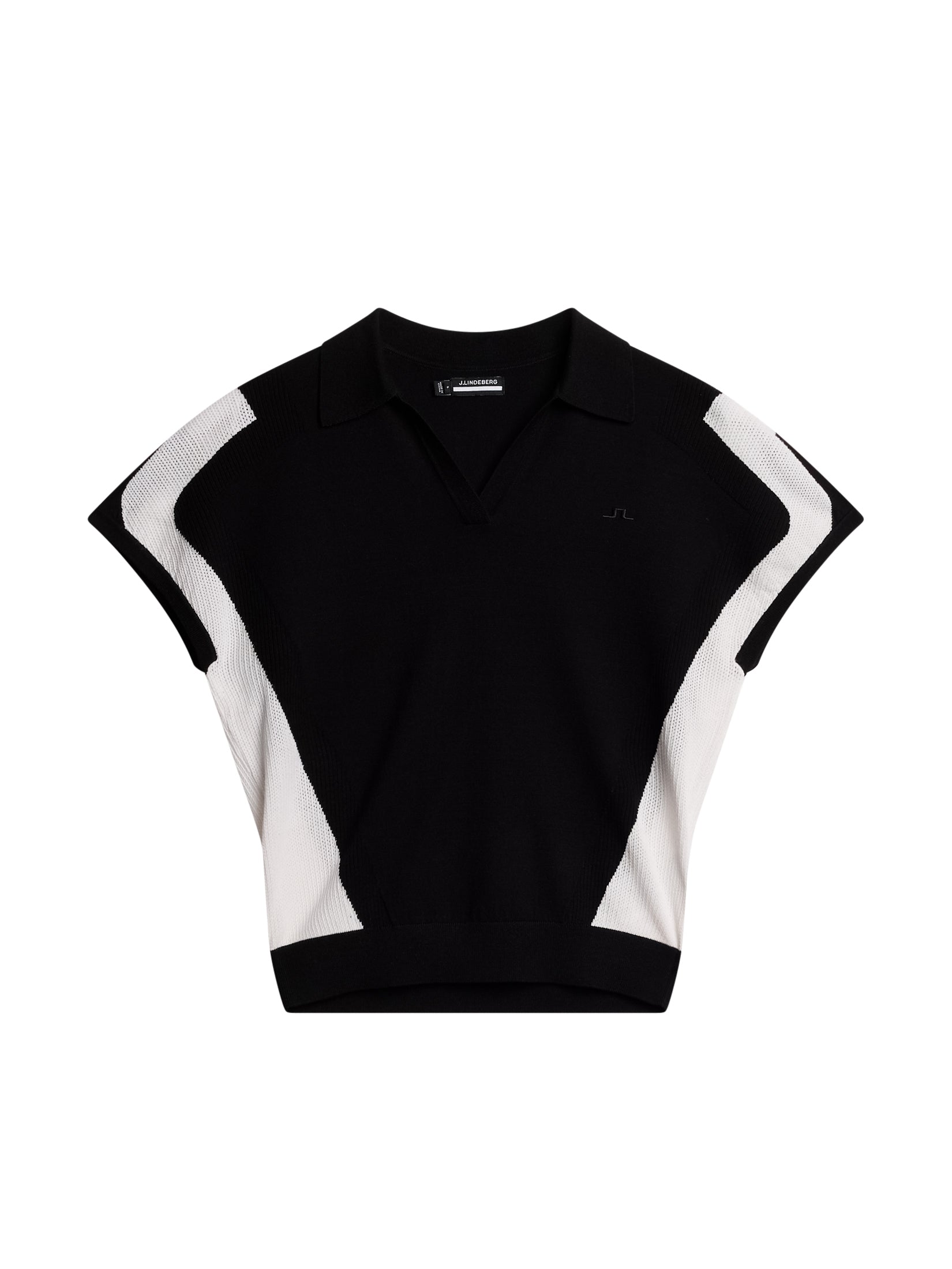 Vita Knitted Polo Shirt Black