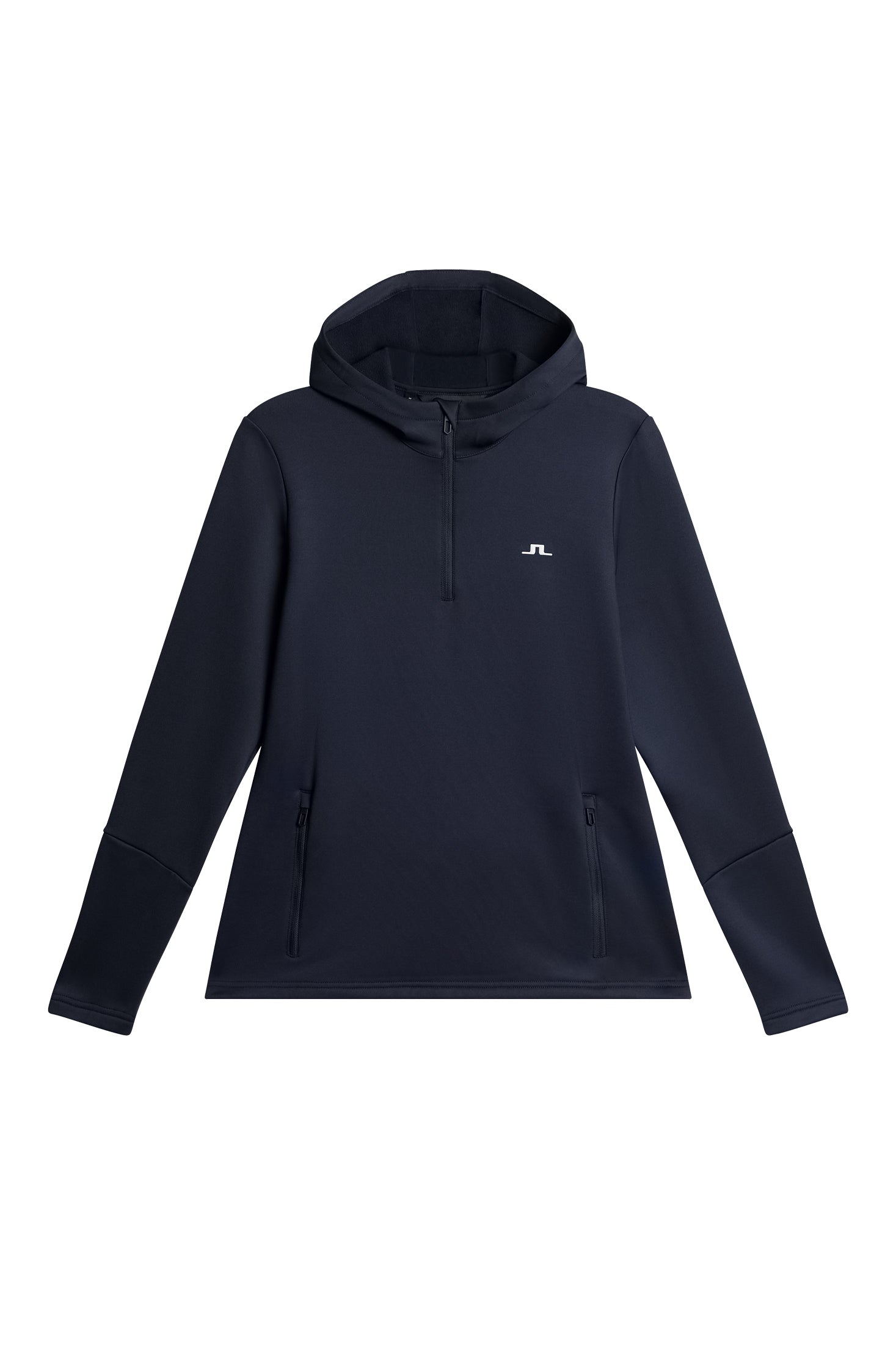 W Aerial Quarter Zip Hood Black