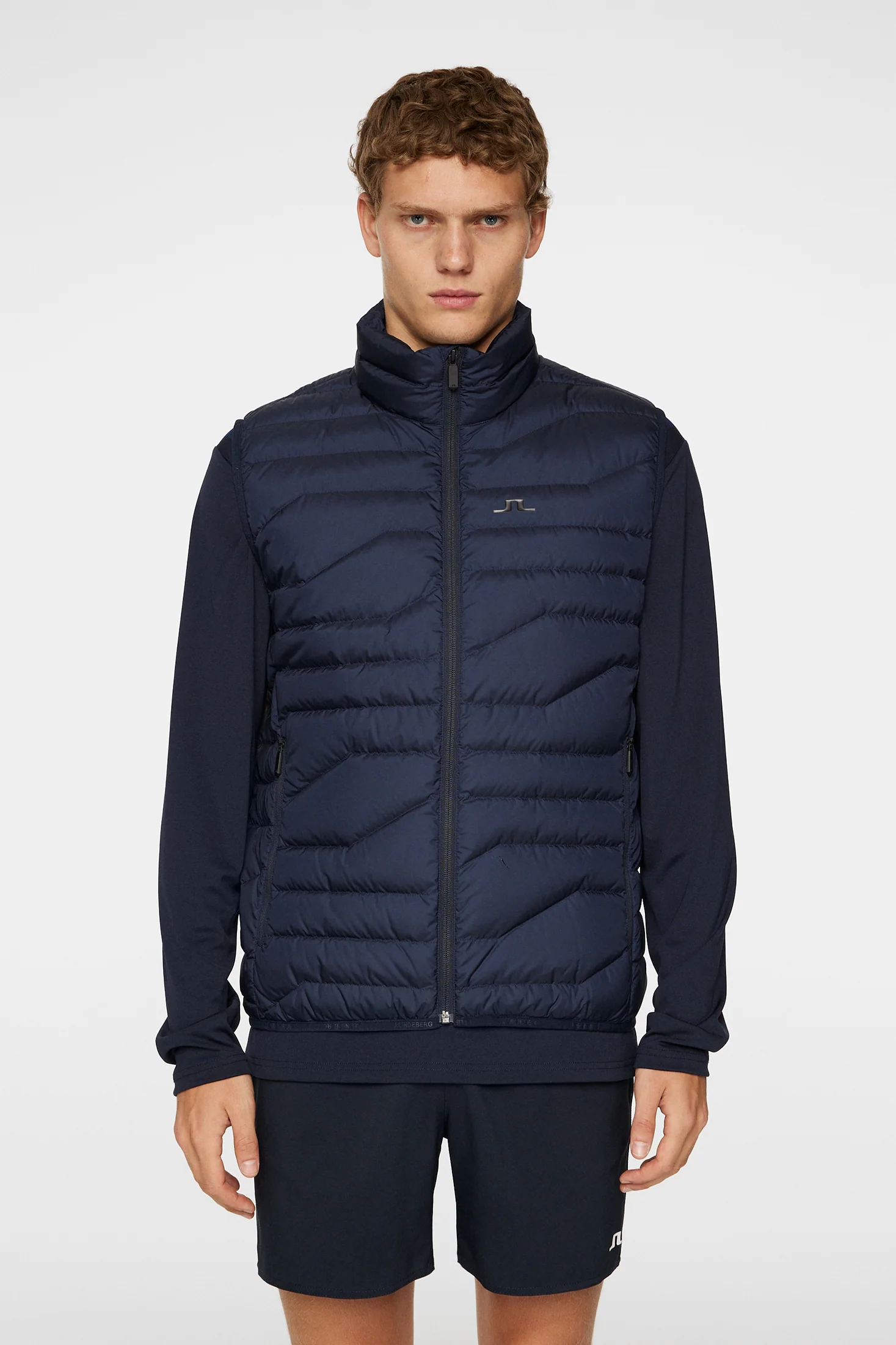 Cliff Light Down Vest Club Blue