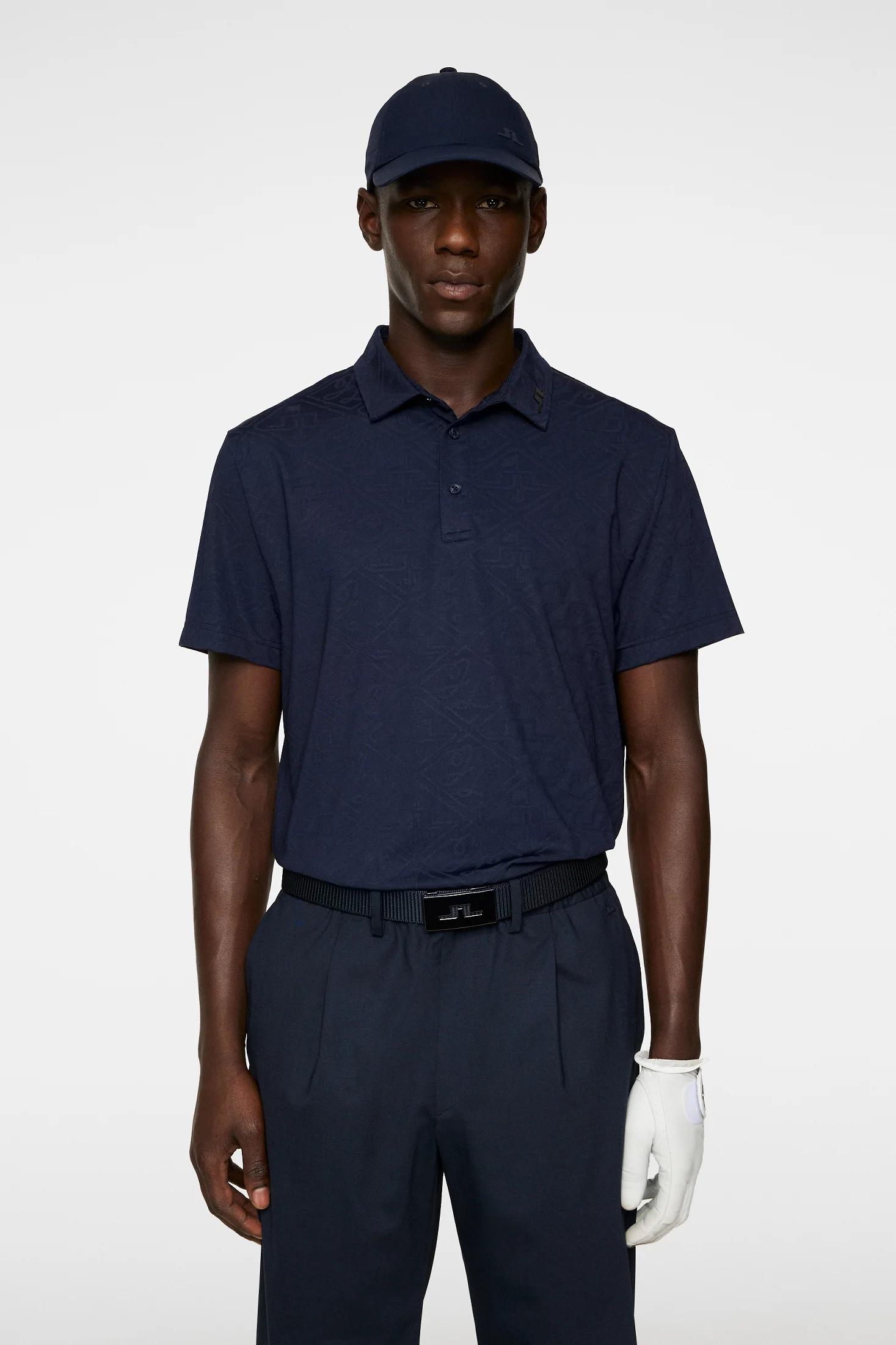 Bison Regular Jacquard Polo Forest Green