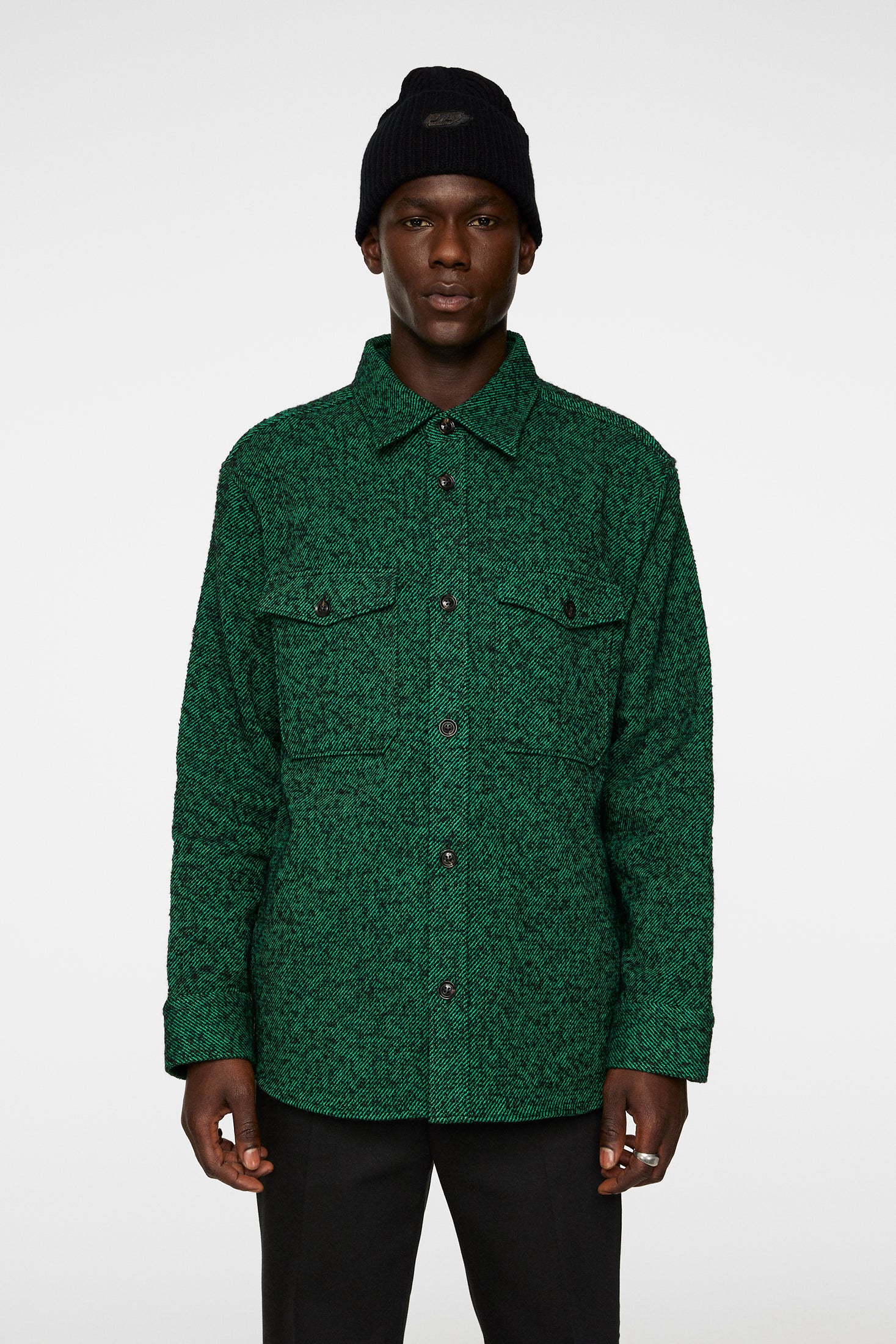 Carter Wool Overshirt Ultramarine Green