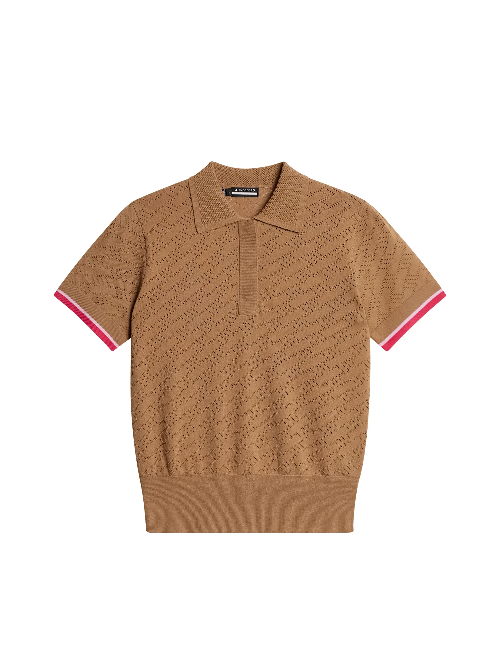 Lomi Knitted Polo Shirt Tigers Eye