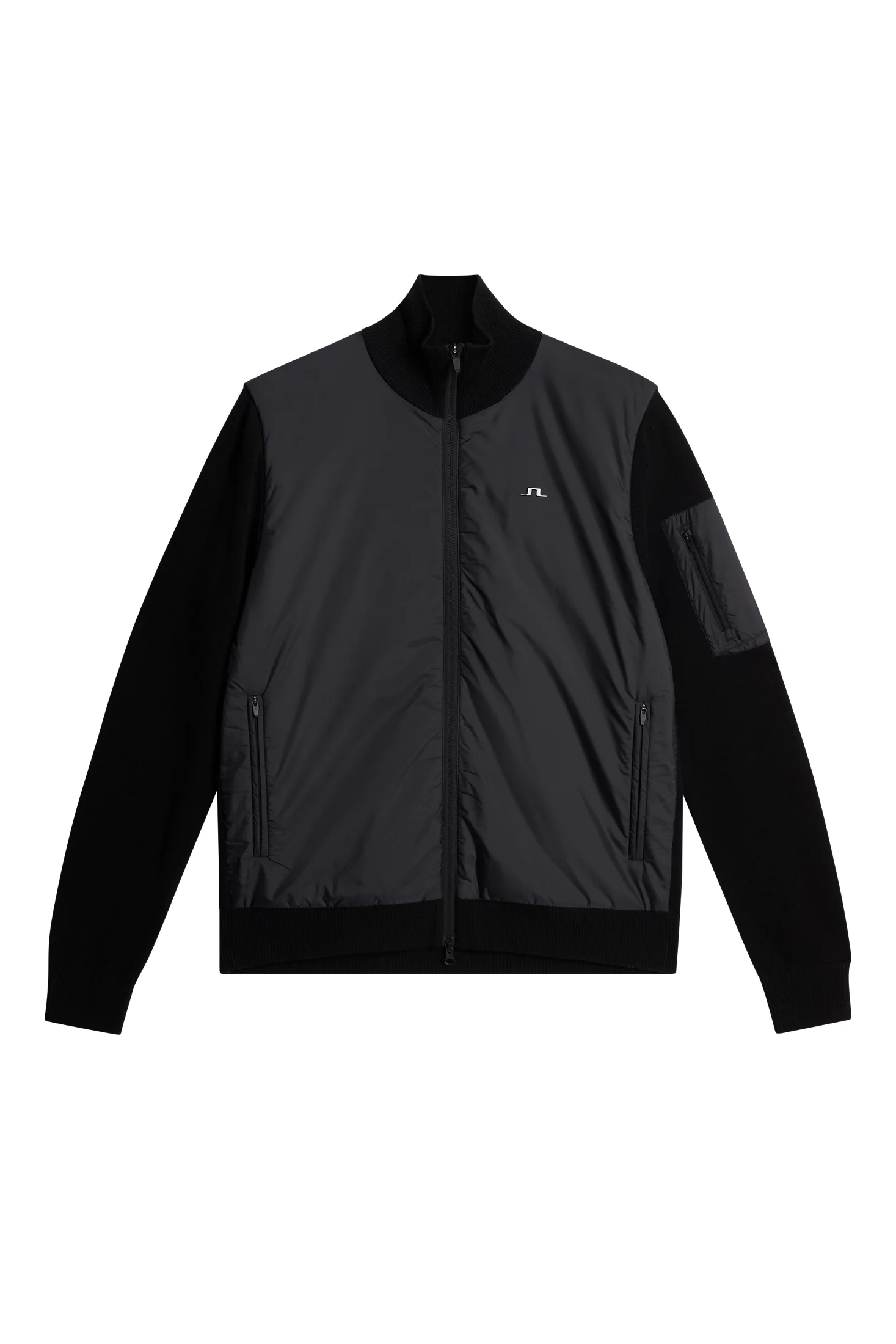 Beck Knitted Hybrid Jacket Black