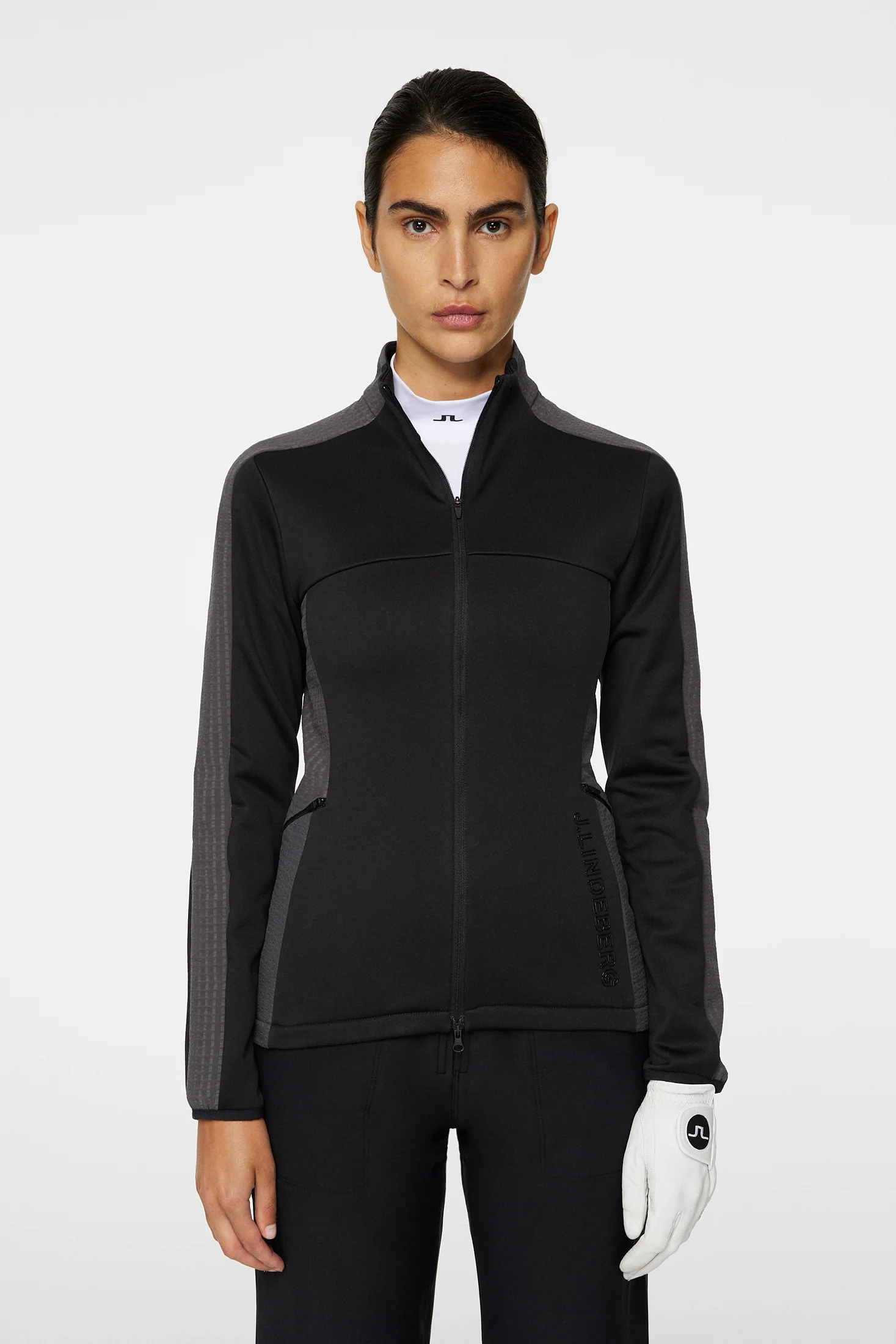 Nina Hybrid Mid Layer Black
