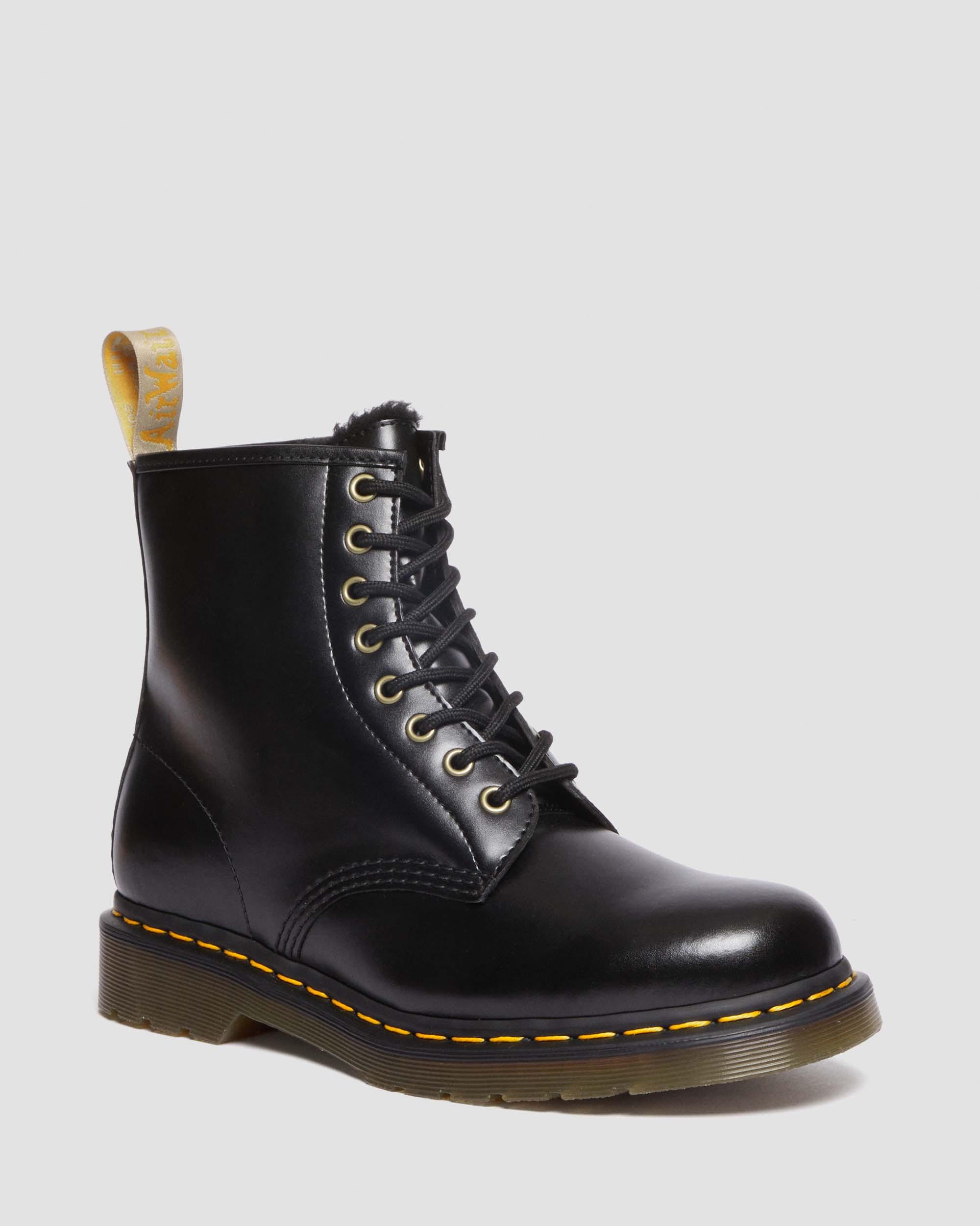 Vegan 1460 Borg Lined Lace Up Boots