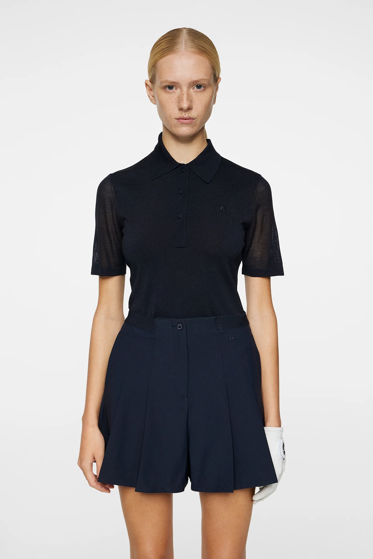 Amandine Knitted Polo Teal