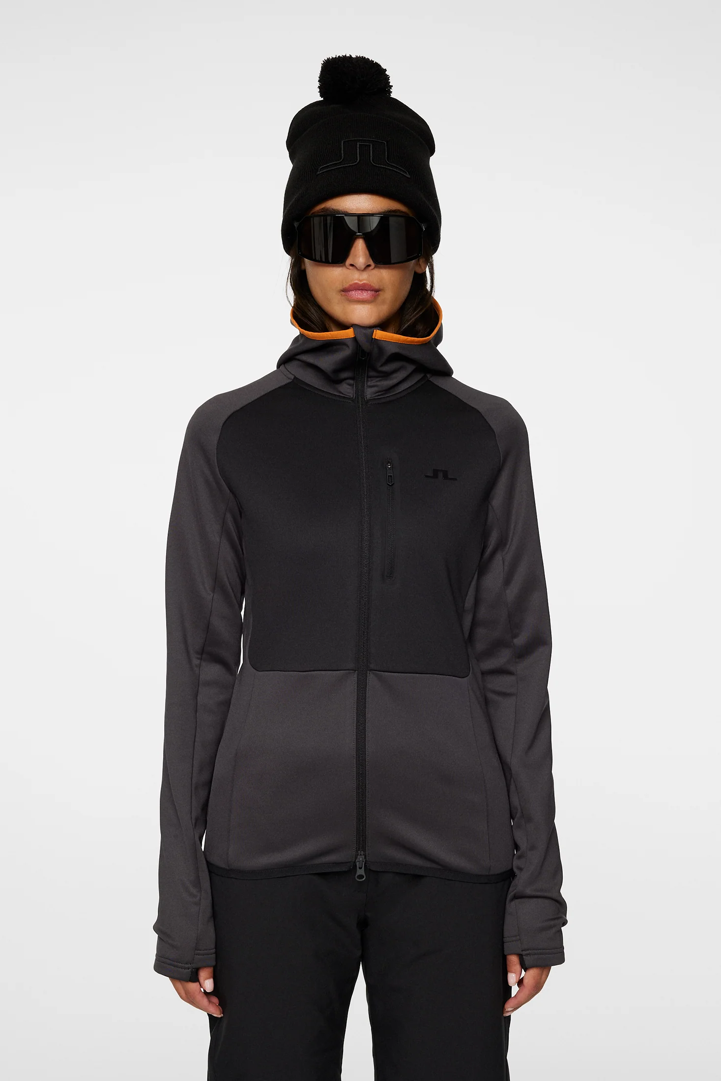 Elana Full Zip Hood Asphalt