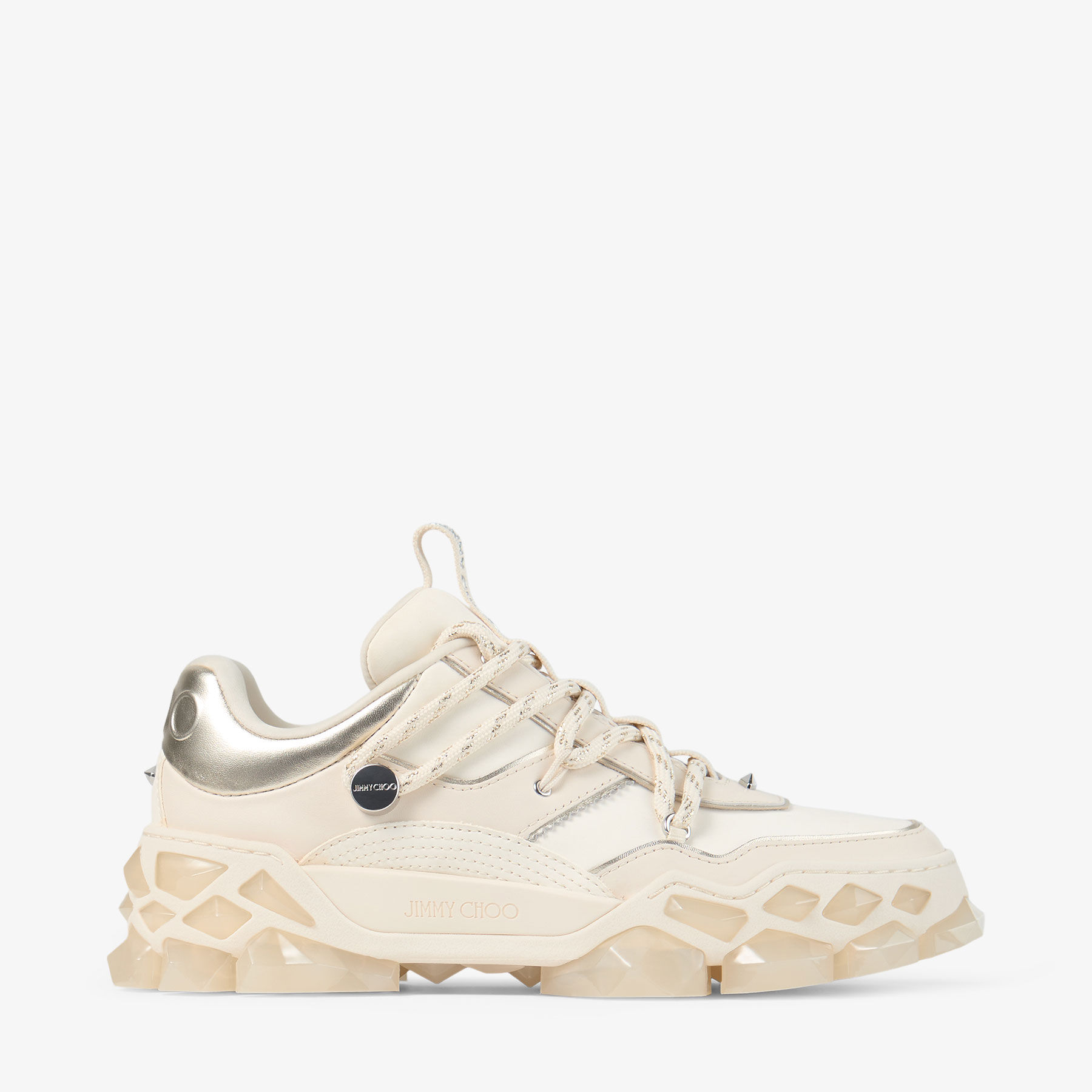 Diamond X II F Latte Leather Trainers