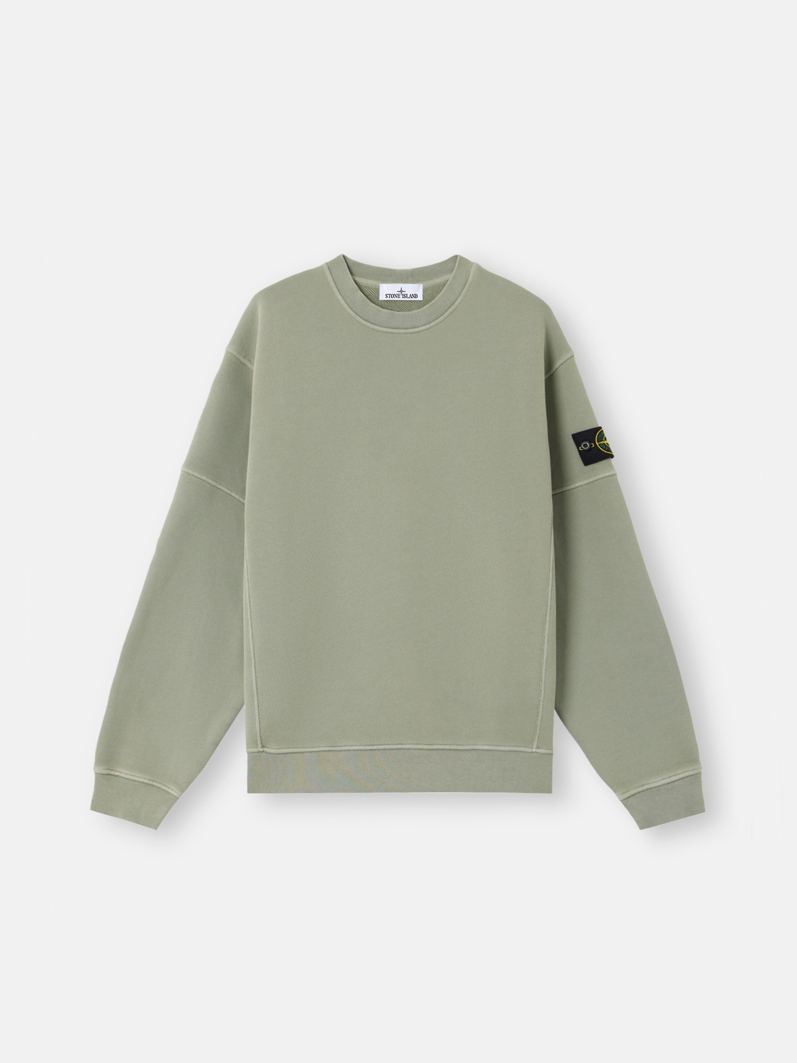 6100032 ORGANIC COTTON DIAGONAL FLEECE 'OLD' EFFECT