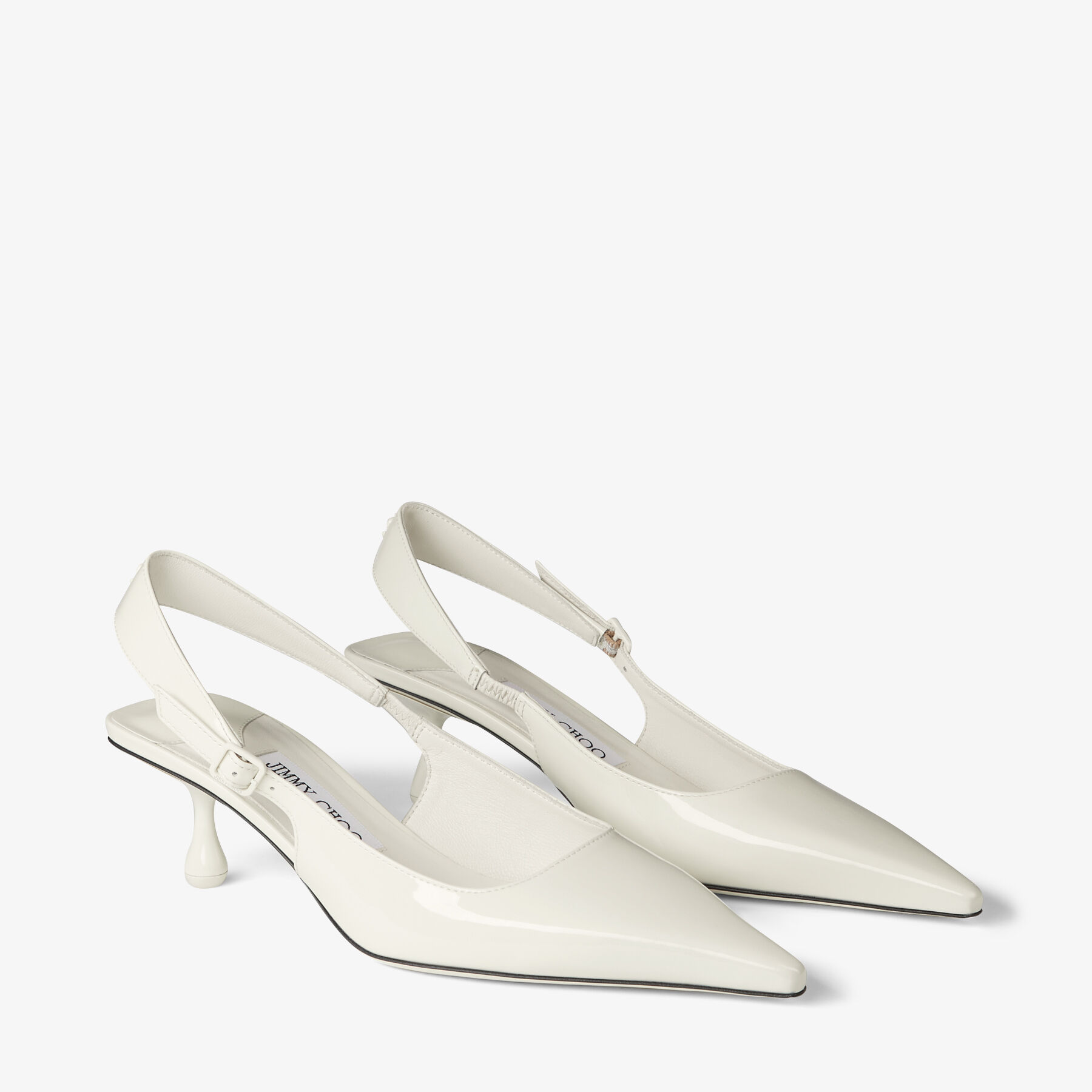 Amel 50 Latte Patent Leather Pumps