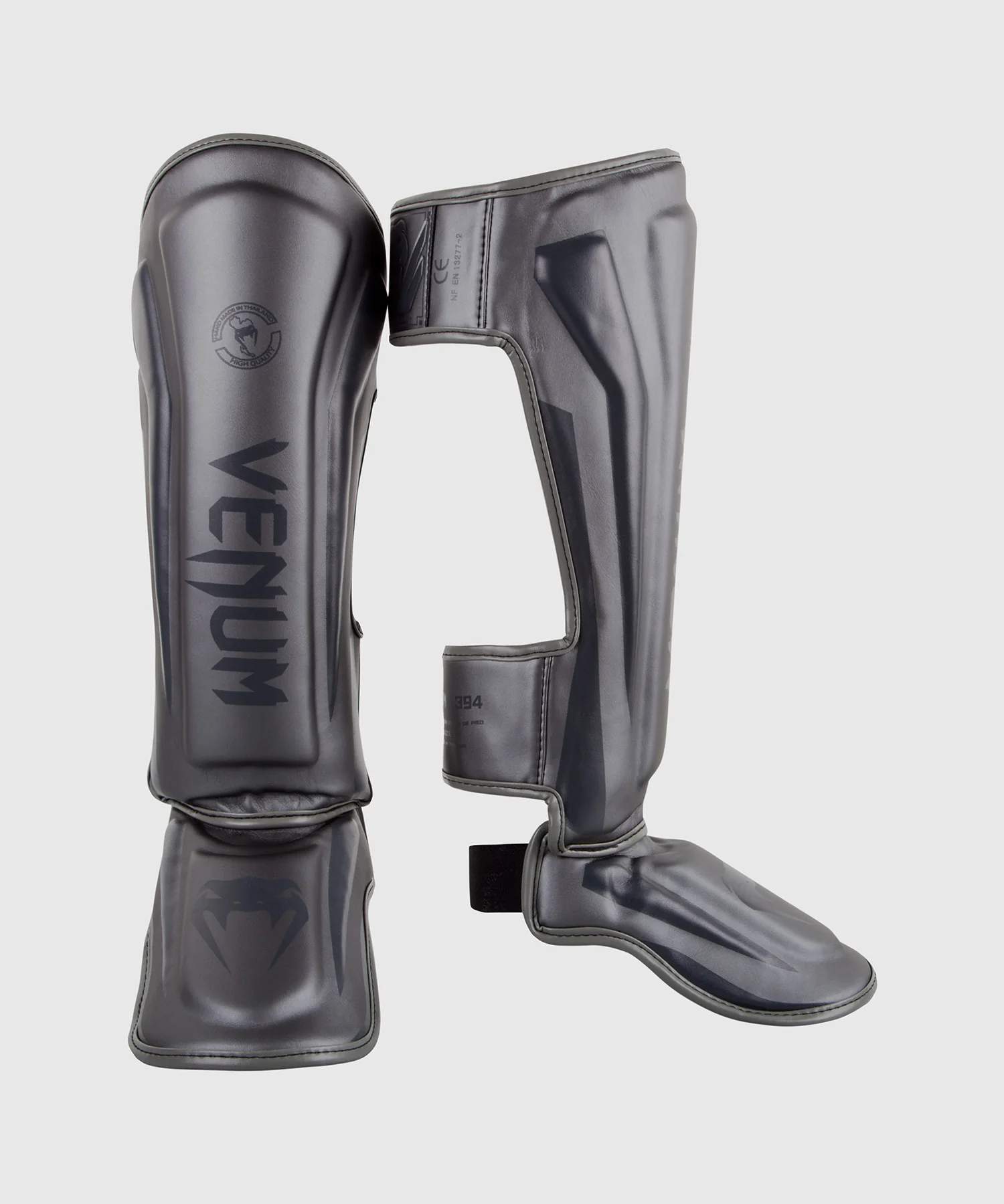 Venum Elite Standup Shinguards - Grey/Grey