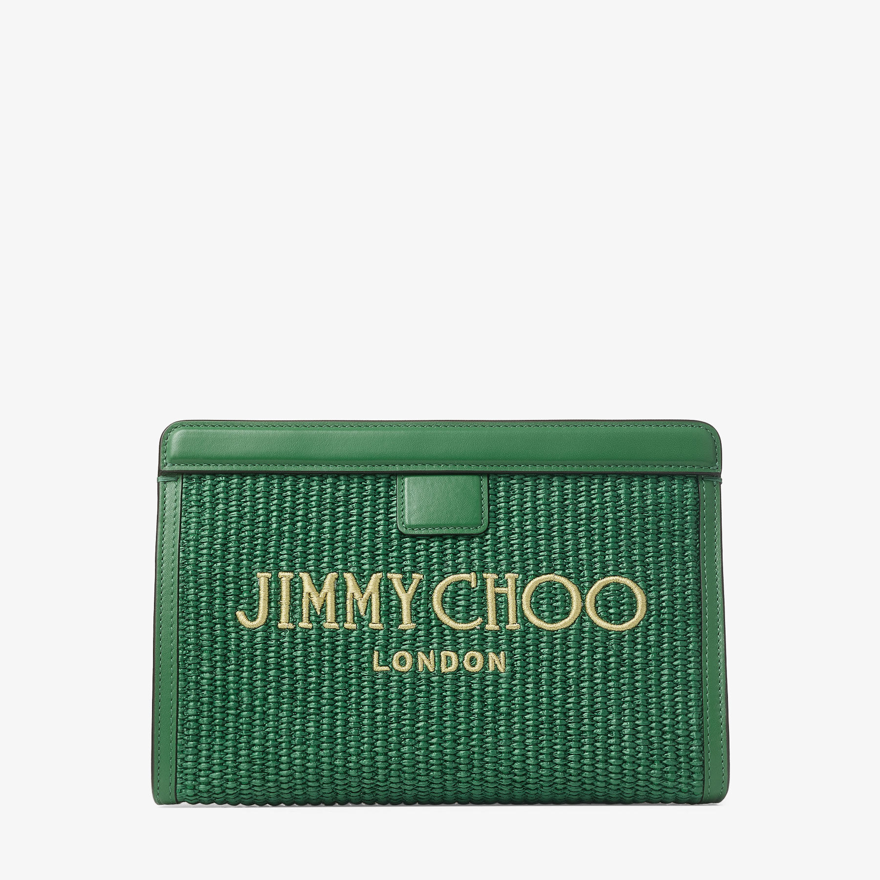 Avenue Pouch Green Rafia Pouch