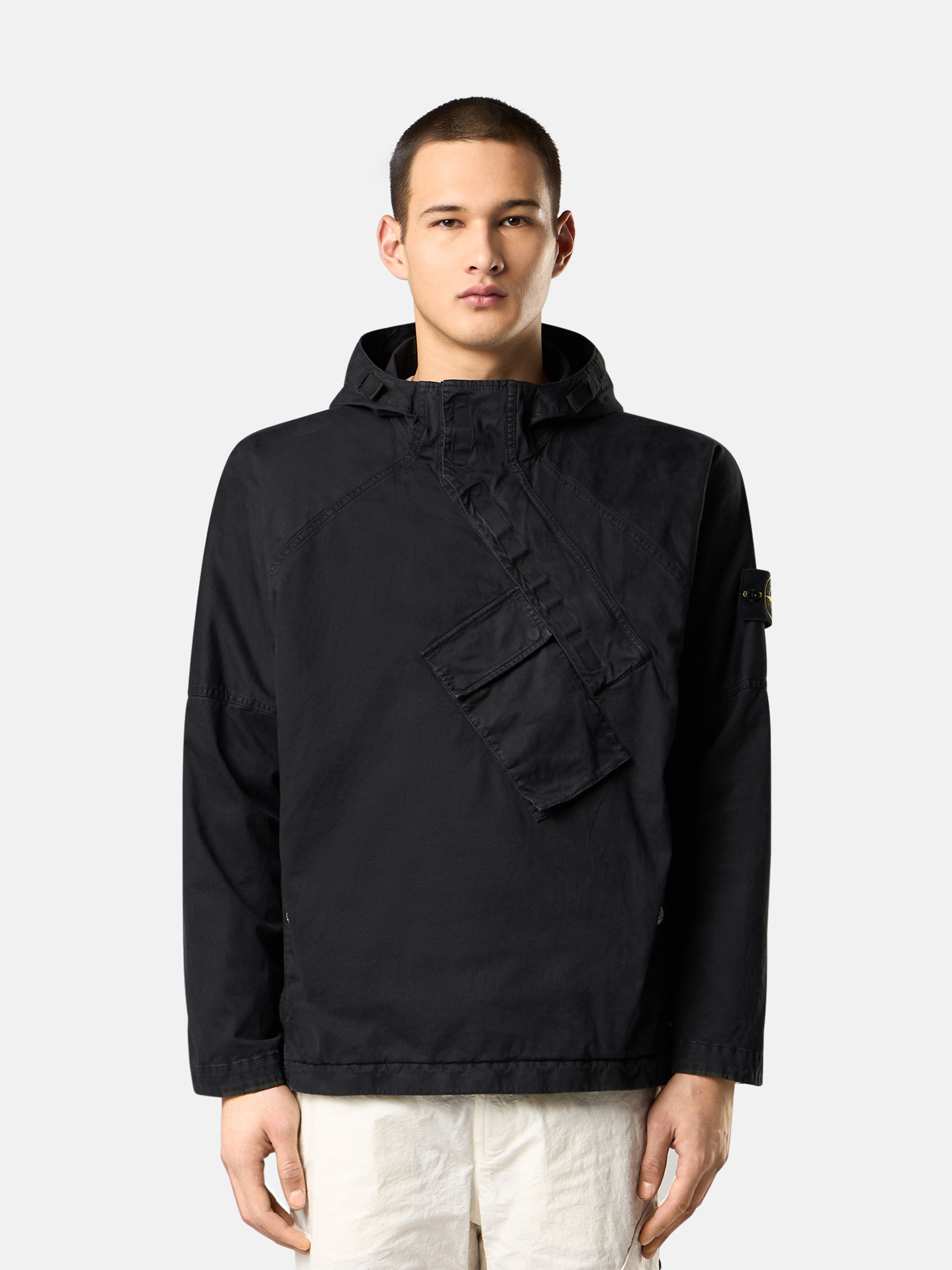 1200002 ORGANIC STRETCH BROKEN TWILL COTTON 'OLD' EFFECT