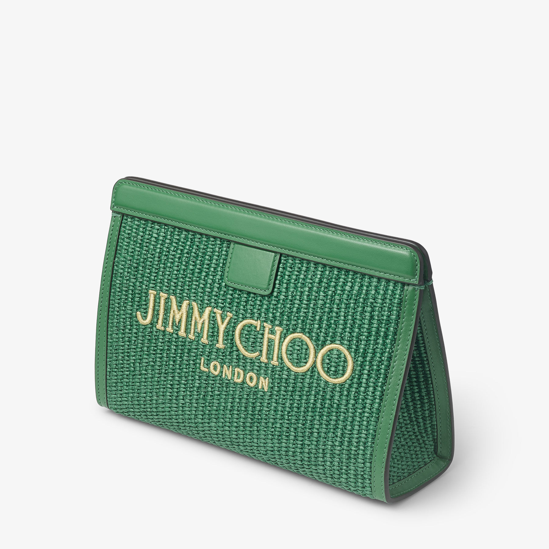 Avenue Pouch Green Rafia Pouch