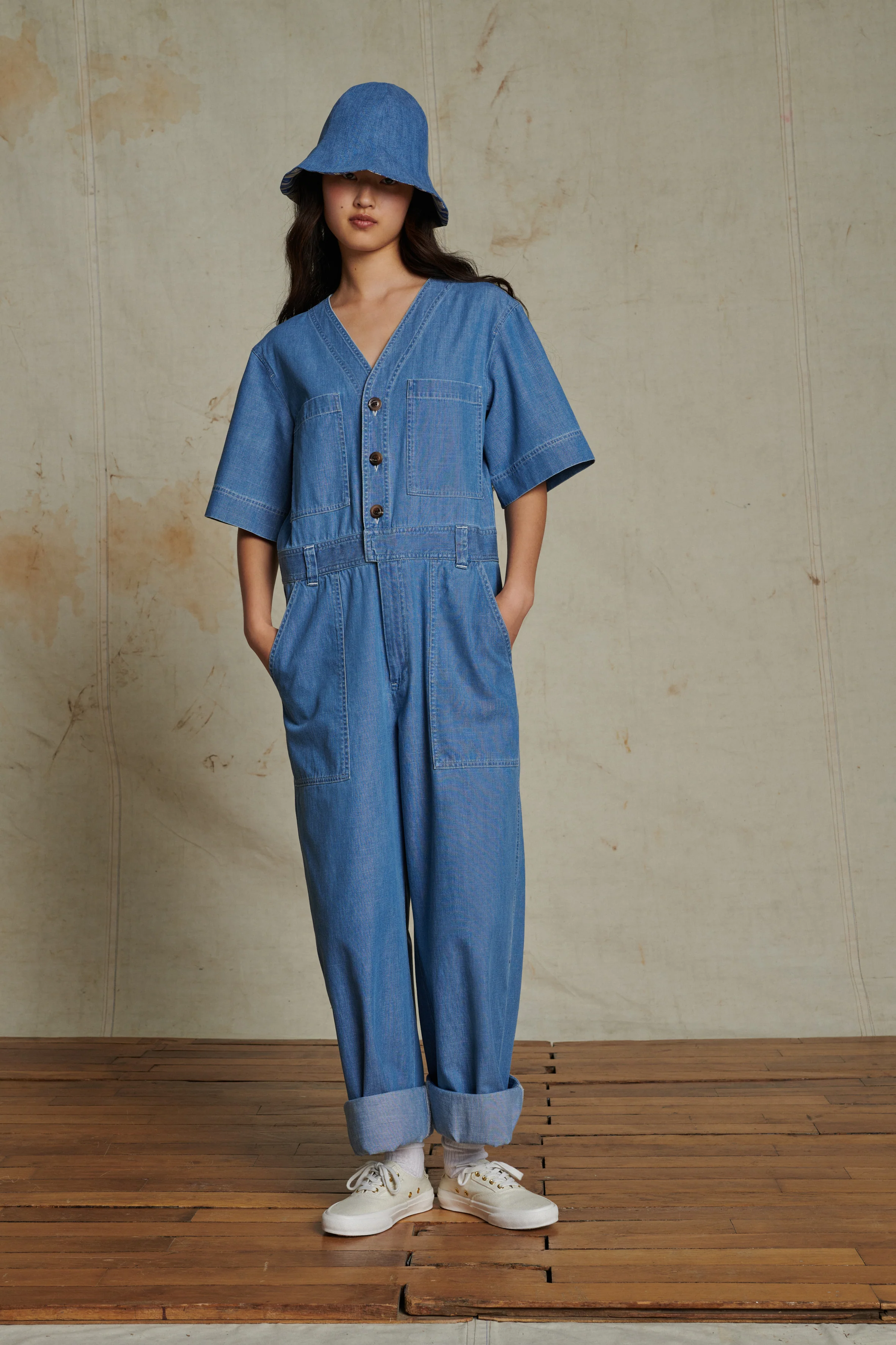 ALISON BLUE JUMPSUIT