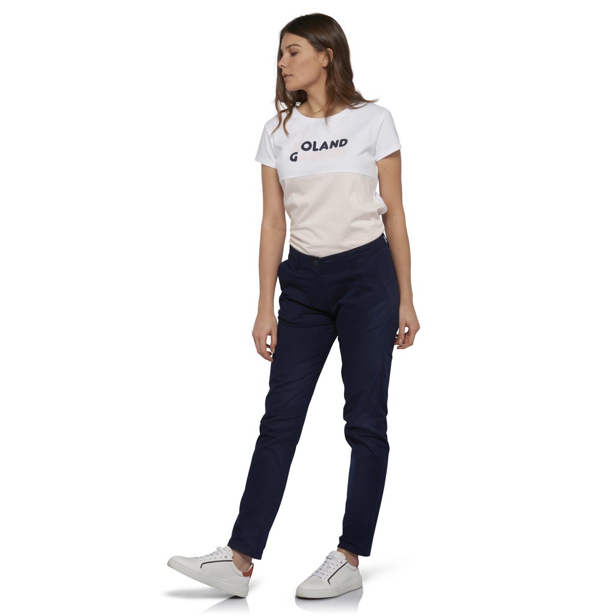 Women's Roland Garros chino pants - navy blue - ROLAND-GARROS