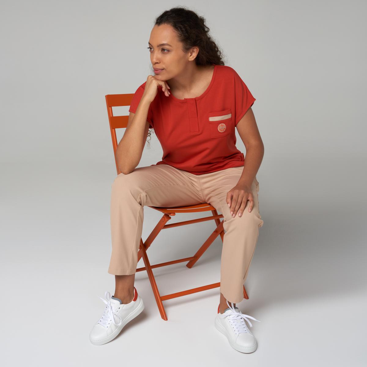 Roland-Garros woman t-shirt - Clay - ROLAND-GARROS