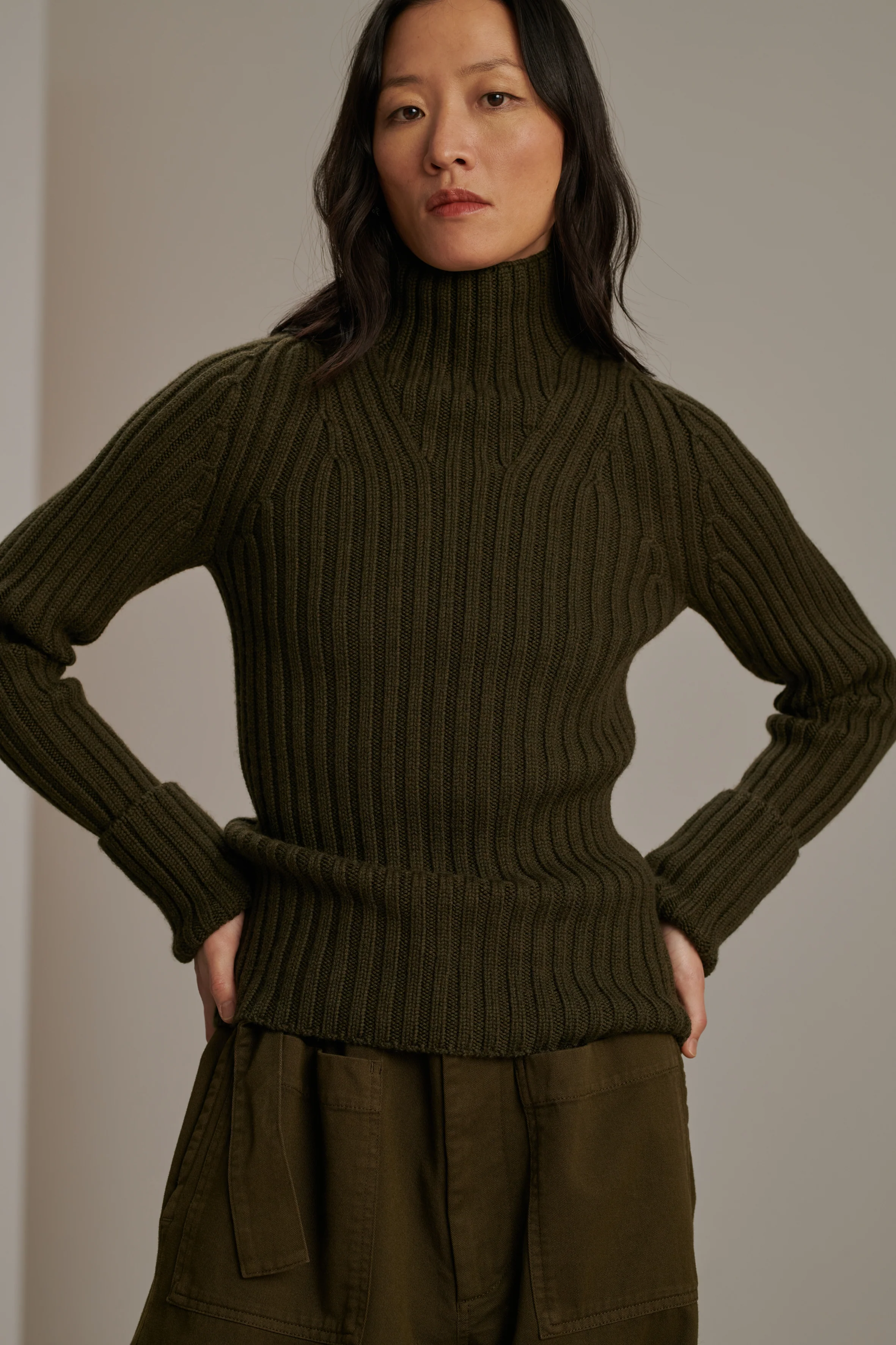 BENEDICTE KHAKI JUMPER