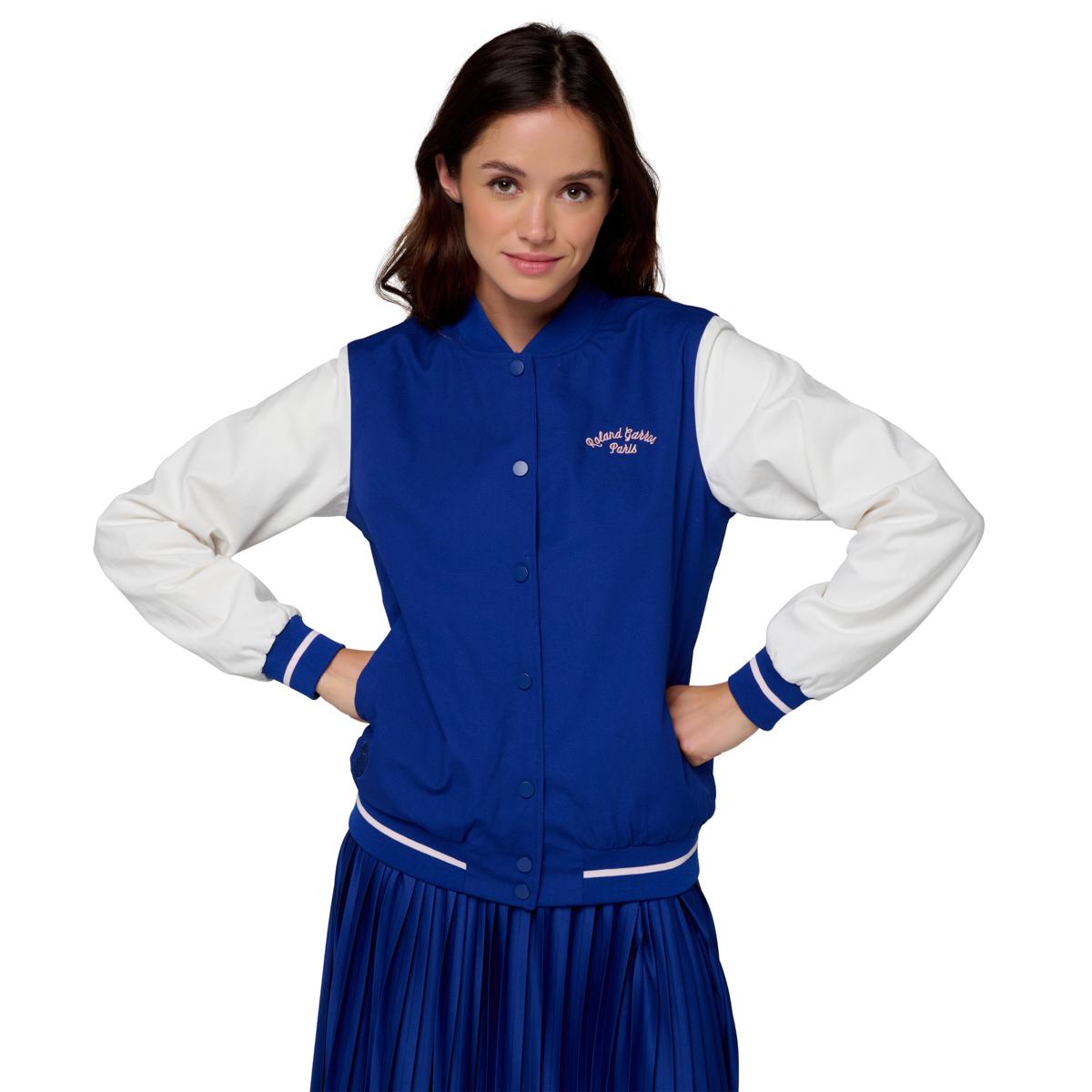 Roland-Garros Stripes teddy Woman - Navy - ROLAND-GARROS