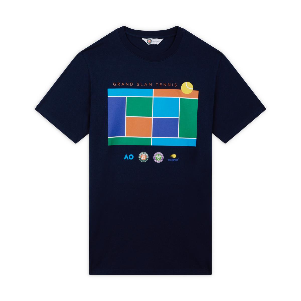 Roland-Garros Grand Slam man T-shirt - Navy - ROLAND-GARROS