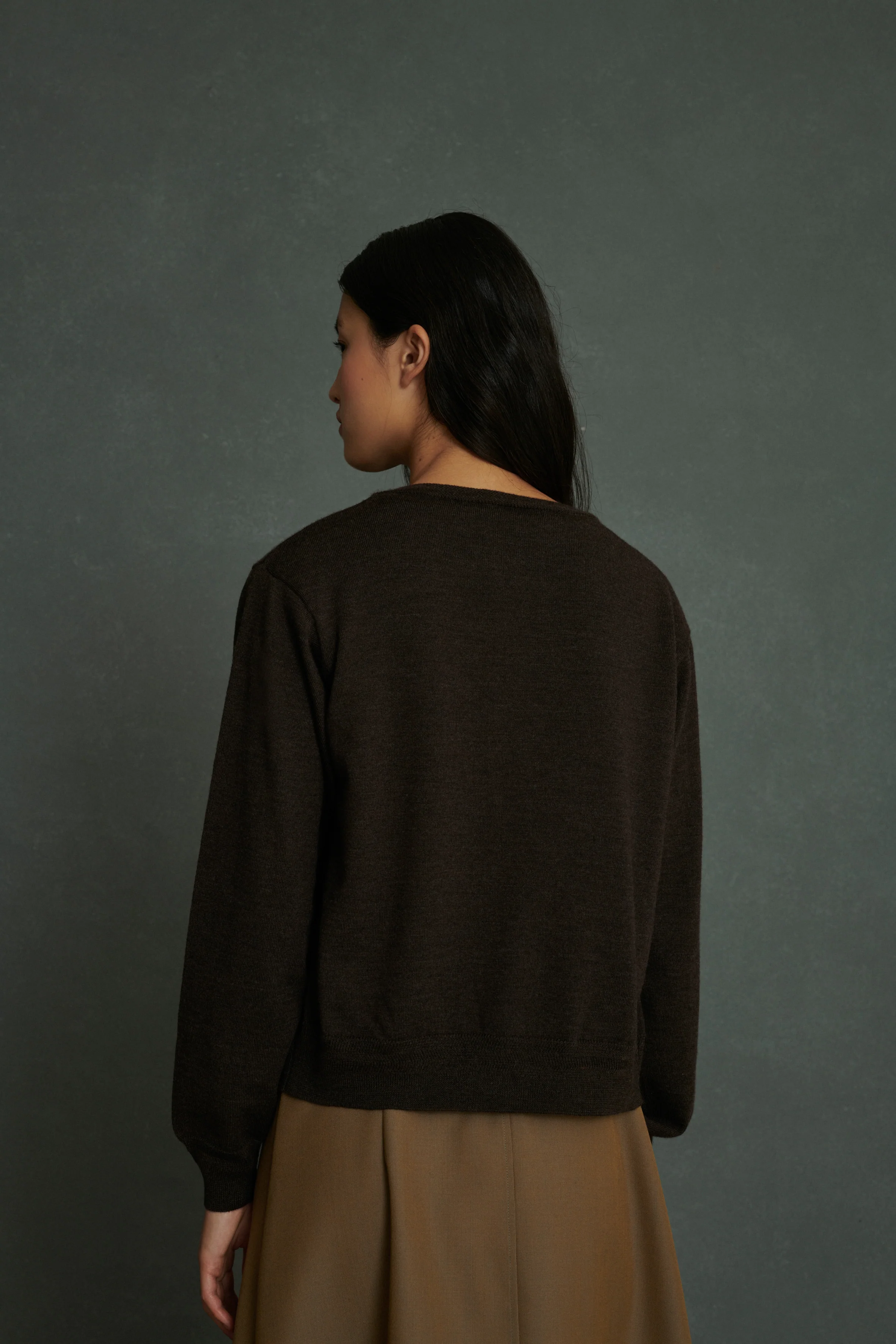 TITA BROWN CARDIGAN